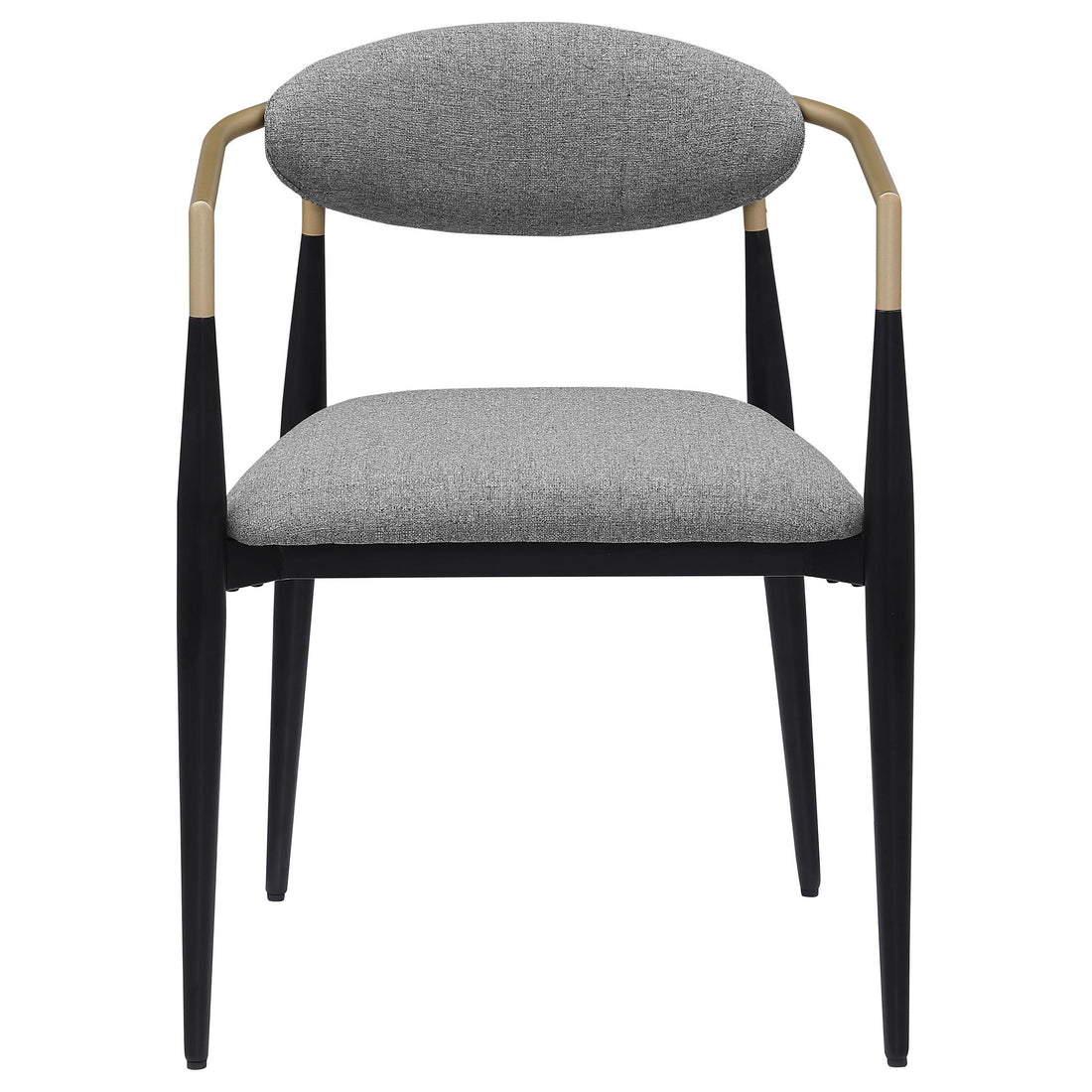  Coaster Furniture Alexis 182682 Fabric Upholstered Dining Arm Chair - Grey IMAGE 1