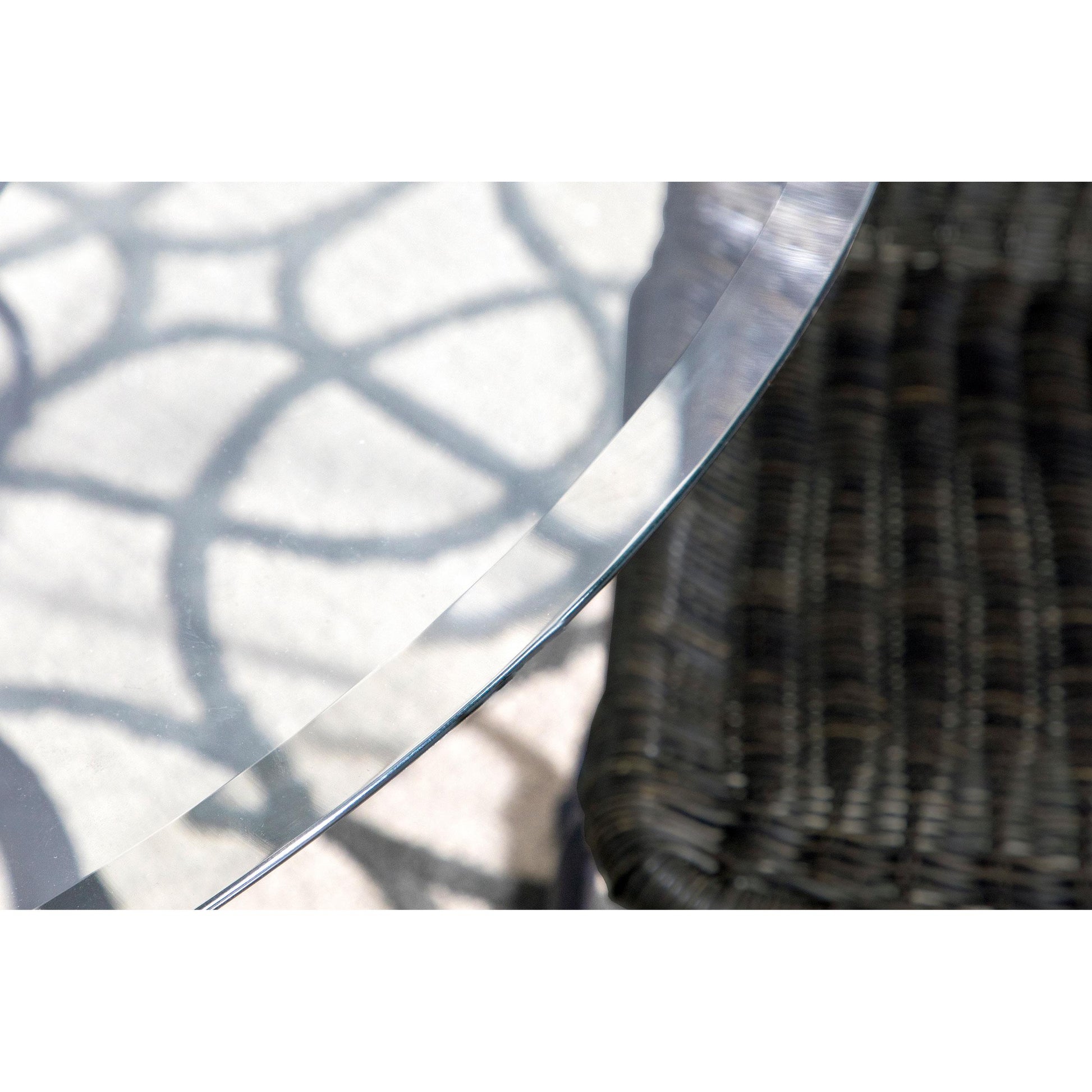  Coaster Furniture Aviano 108291BG Round 48-inch Glass Top Metal Dining Table - Gunmetal IMAGE 9