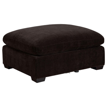  Coaster Furniture Lakeview 551466 Rectangular Upholstered Ottoman - Dark Chocolate IMAGE 1