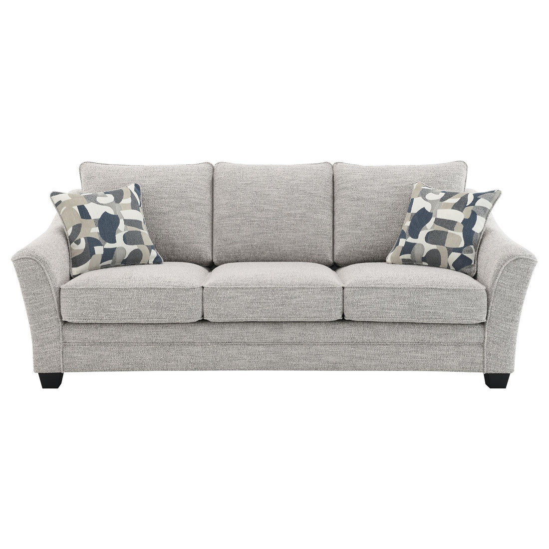  Coaster Furniture Tomkins 509671 Boucle Upholstered Sofa - Light Grey IMAGE 1