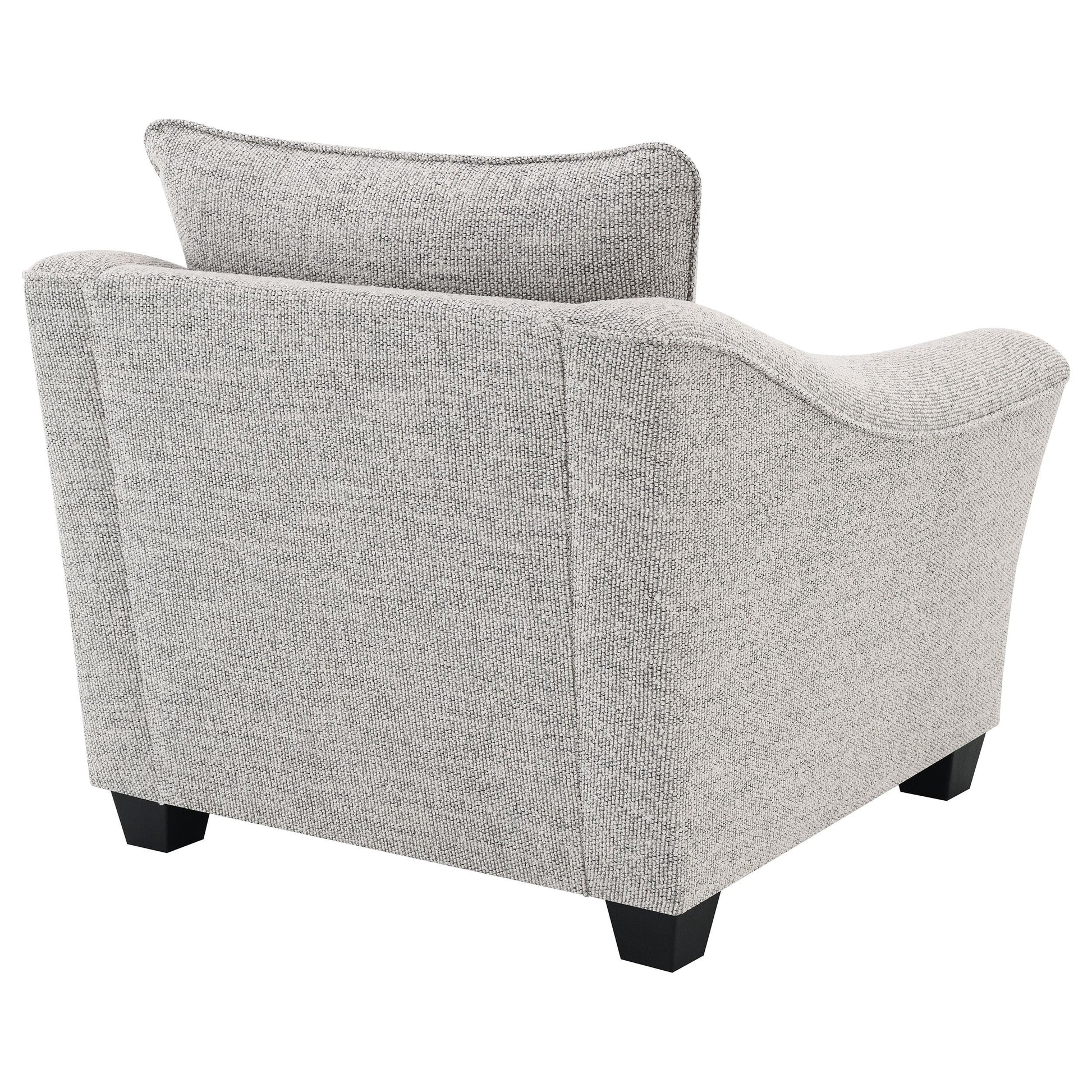  Coaster Furniture Tomkins 509673 Boucle Upholstered Chair - Light Grey IMAGE 6