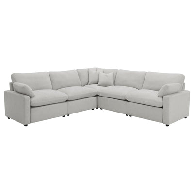  Coaster Furniture Collins 609560P 5 pc Modular Power Reclining Sectional - Grey IMAGE 1