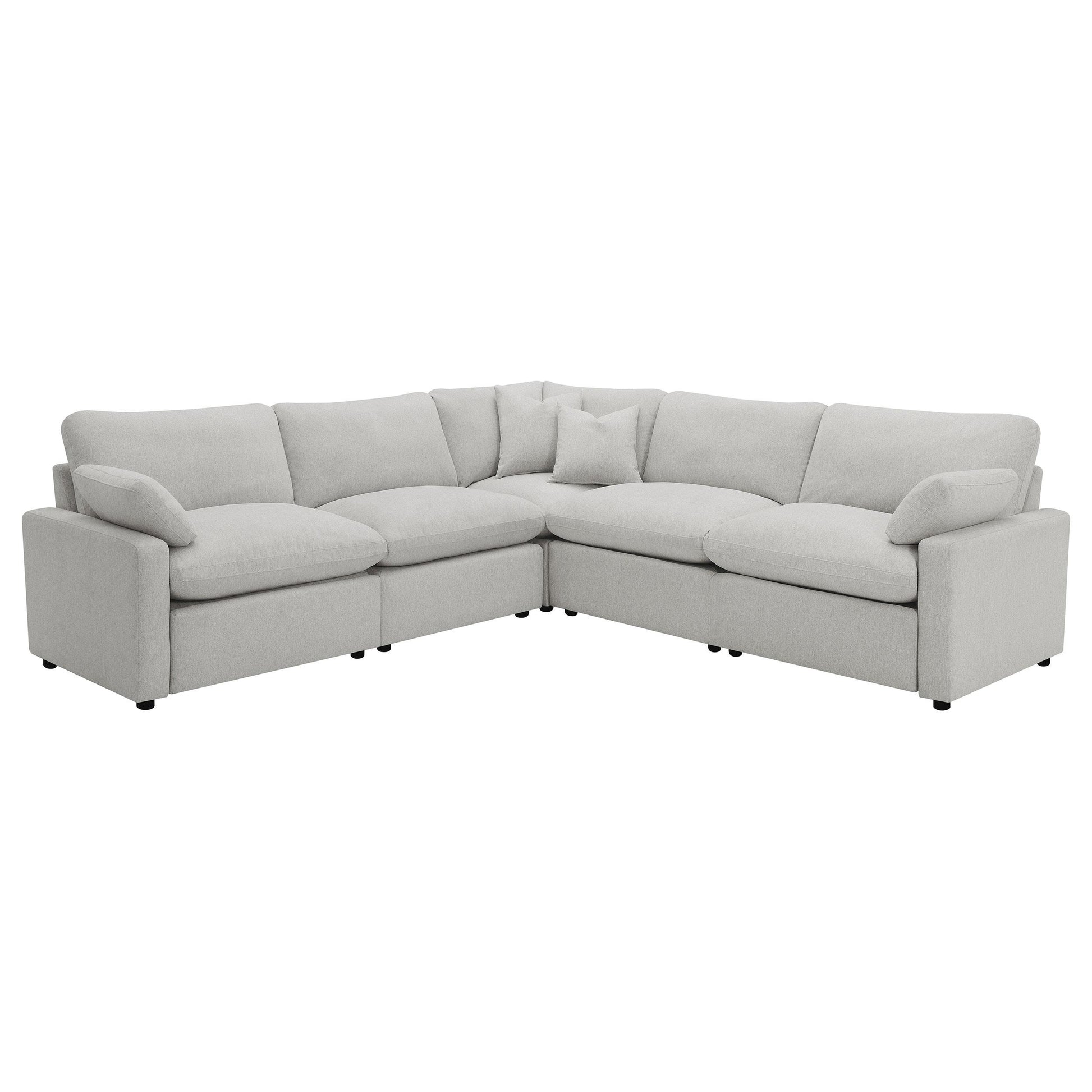  Coaster Furniture Collins 609560P 5 pc Modular Power Reclining Sectional - Grey IMAGE 1