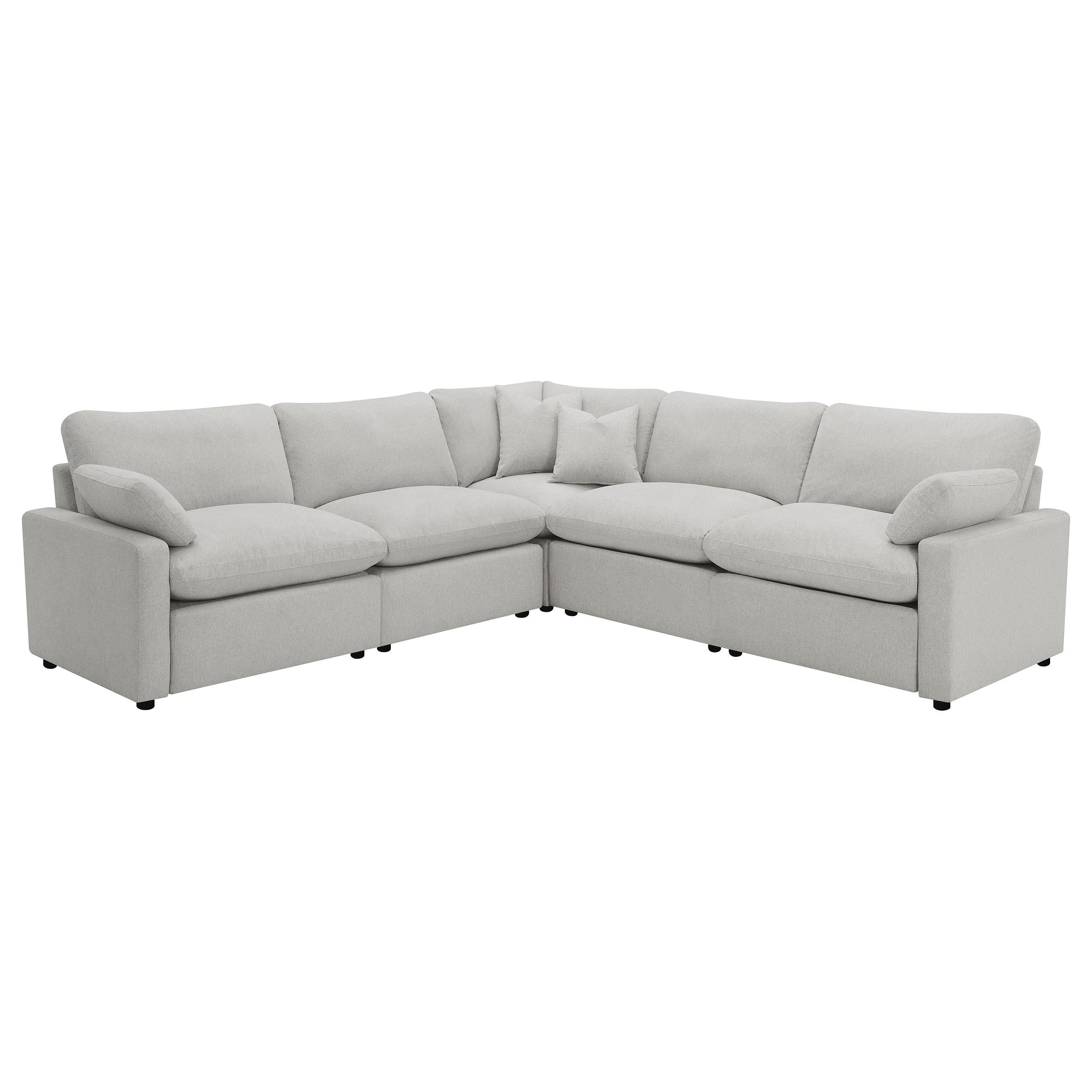  Coaster Furniture Collins 609560P 5 pc Modular Power Reclining Sectional - Grey IMAGE 1