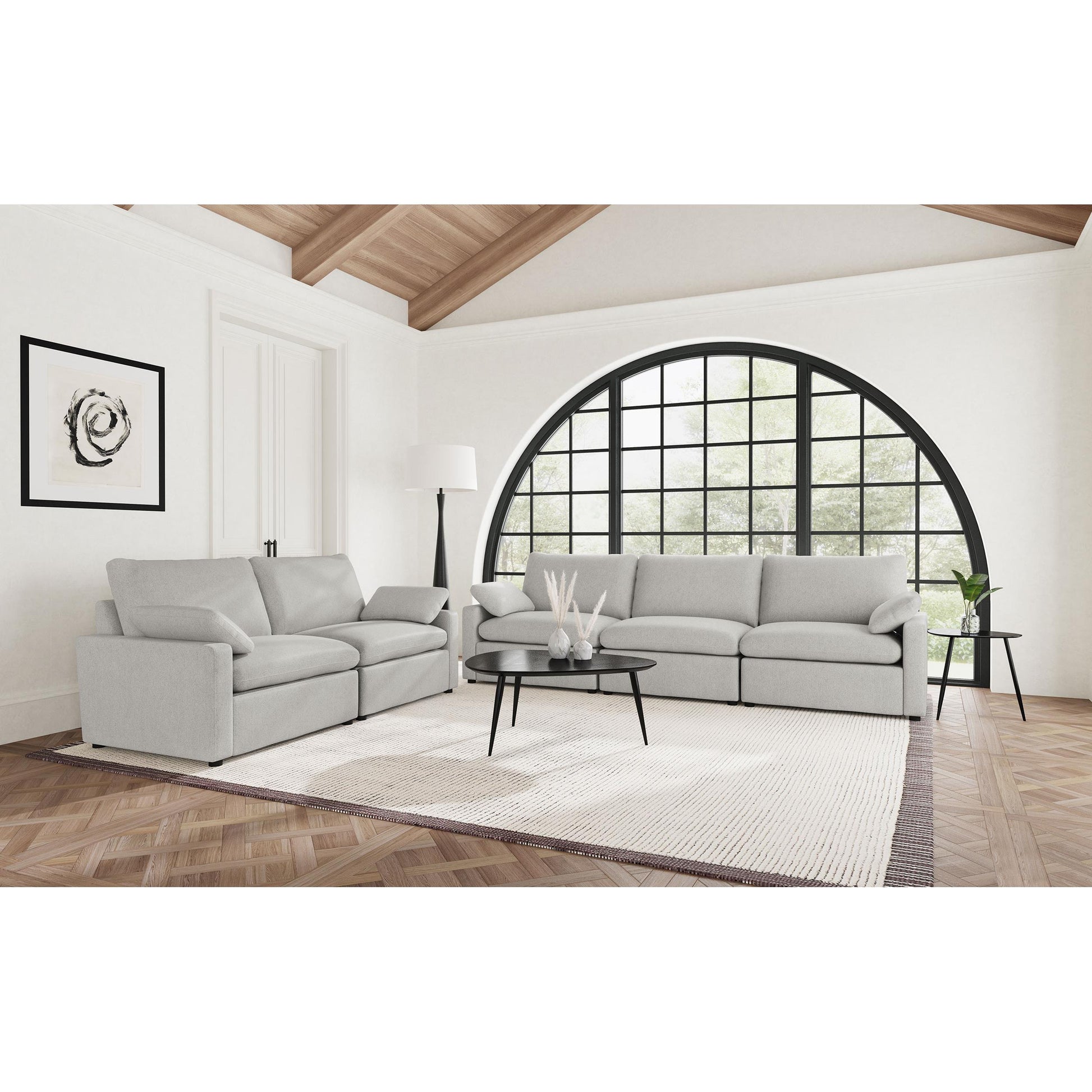  Coaster Furniture Collins 609561P Modular Power Sofa - Grey IMAGE 10