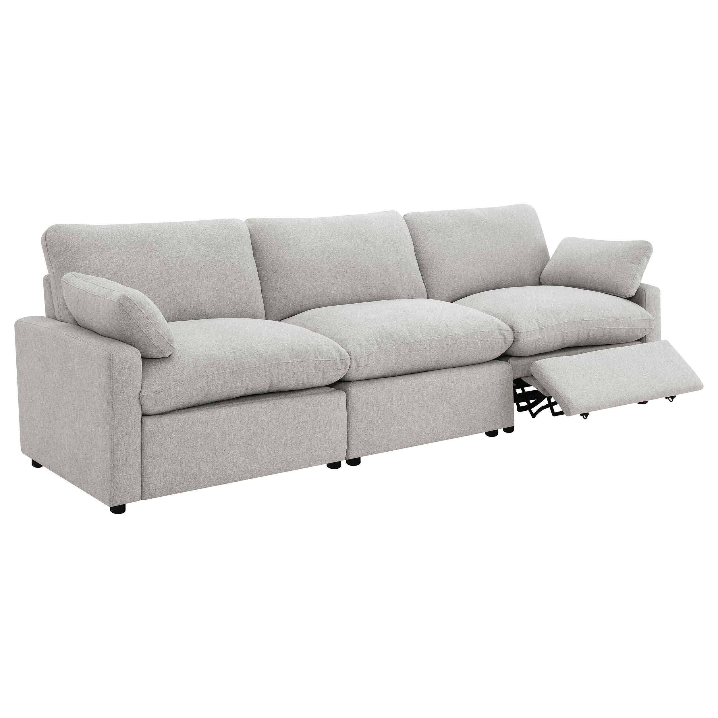  Coaster Furniture Collins 609561P Modular Power Sofa - Grey IMAGE 2