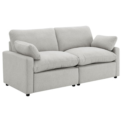  Coaster Furniture Collins 609562P Modular Power Loveseat - Grey IMAGE 1