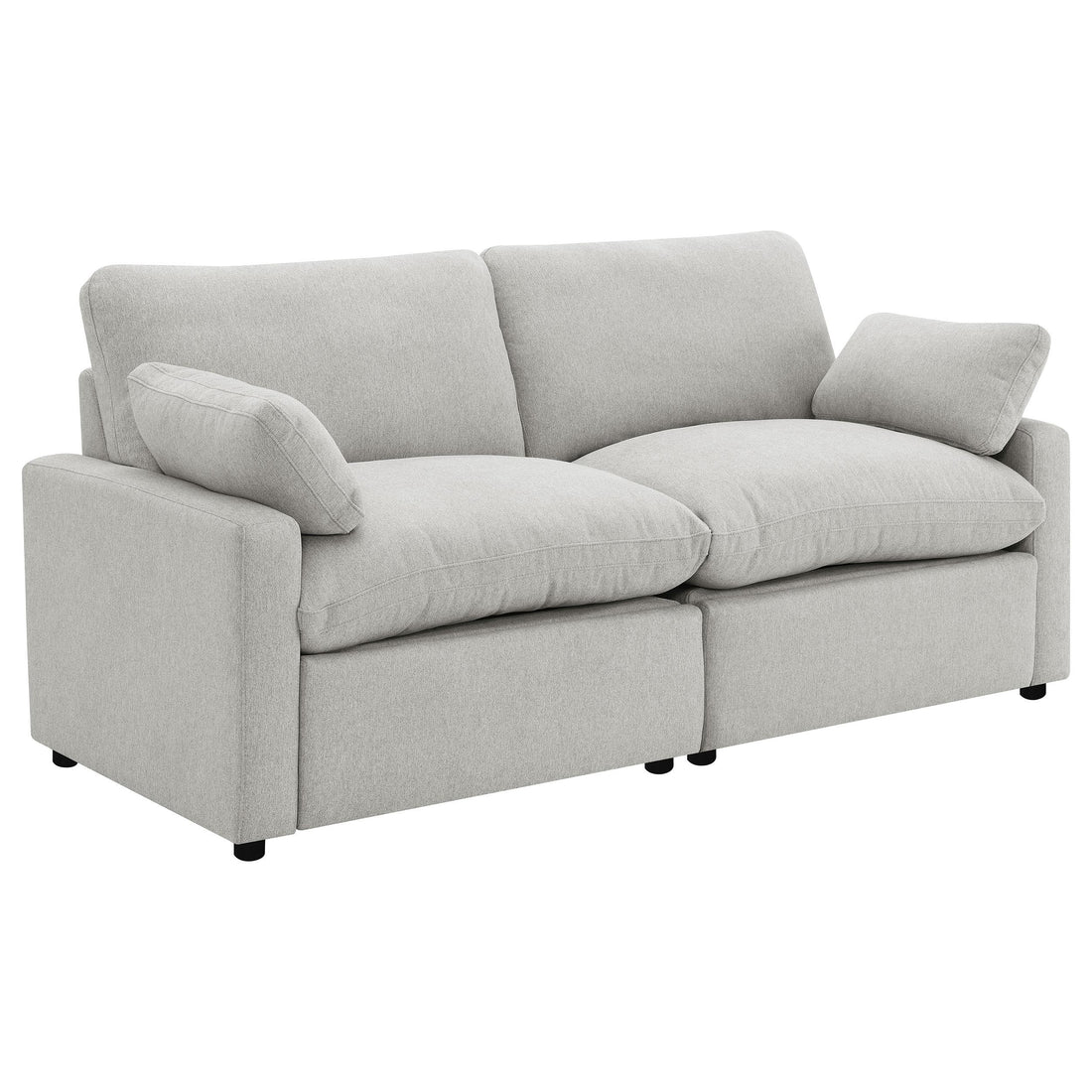  Coaster Furniture Collins 609562P Modular Power Loveseat - Grey IMAGE 1