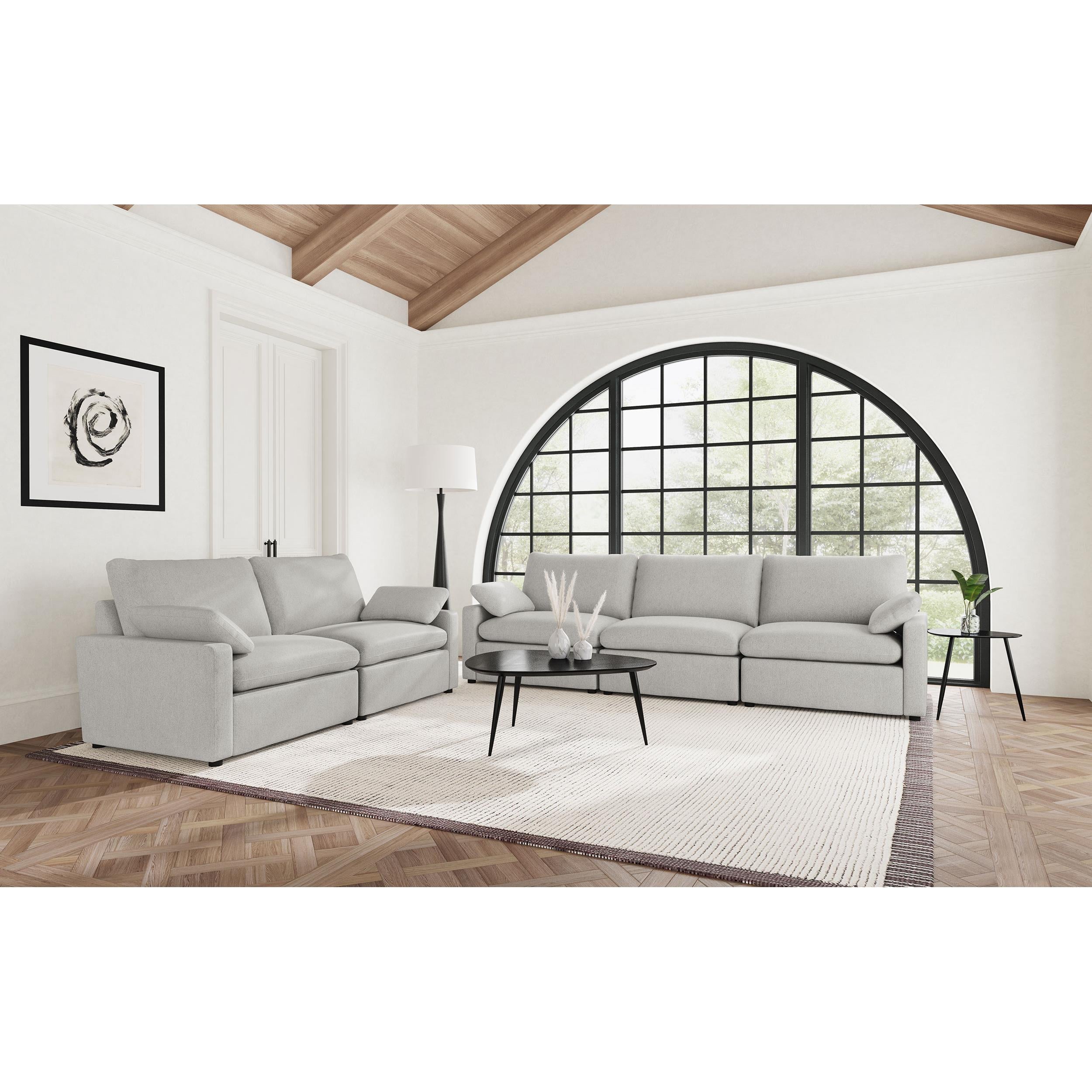  Coaster Furniture Collins 609562P Modular Power Loveseat - Grey IMAGE 9