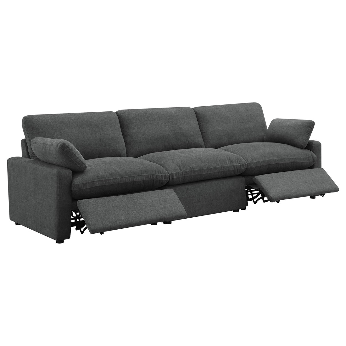  Coaster Furniture Collins 609531P Modular Power Sofa - Dark Grey IMAGE 1