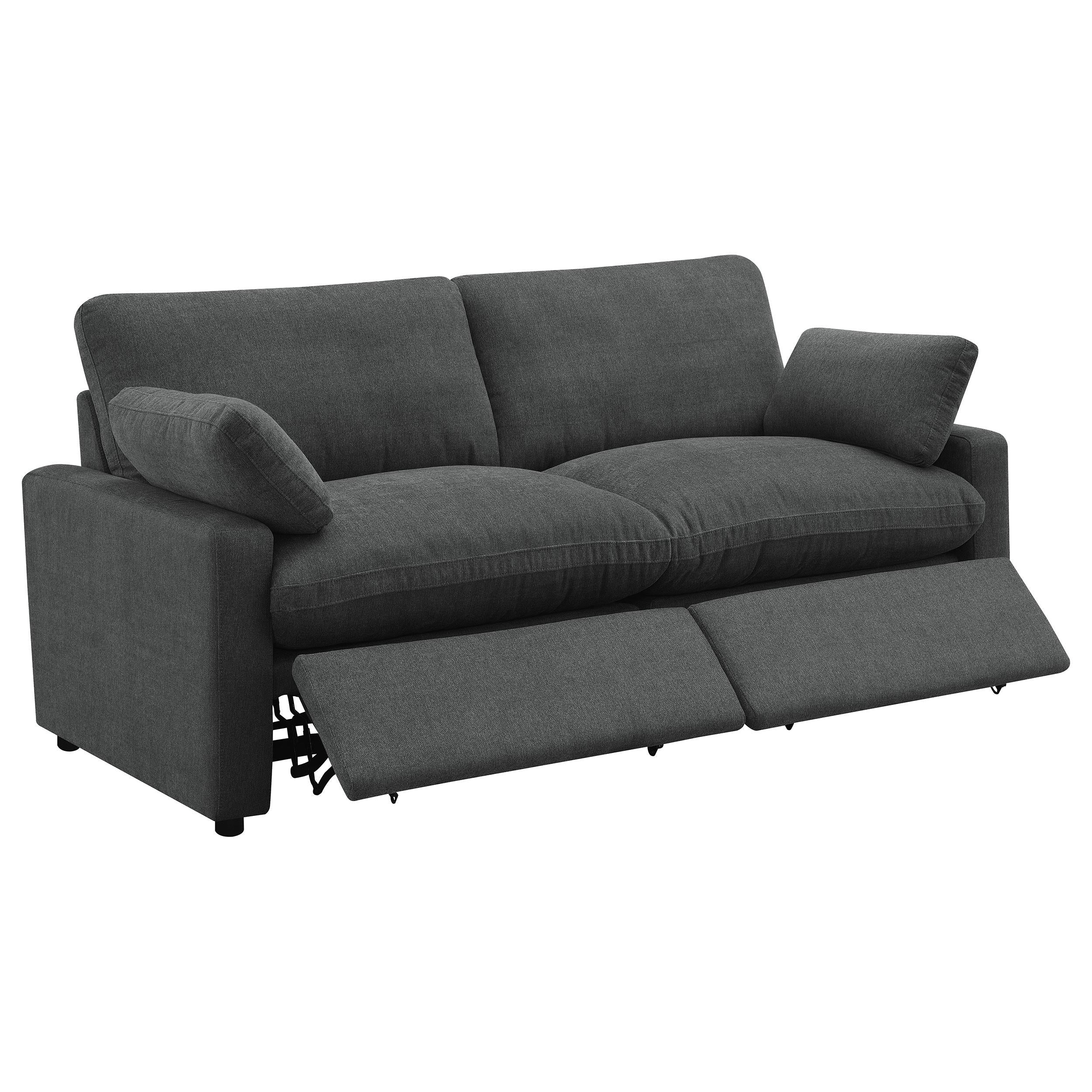  Coaster Furniture Collins 609532P Modular Power Loveseat - Dark Grey IMAGE 2