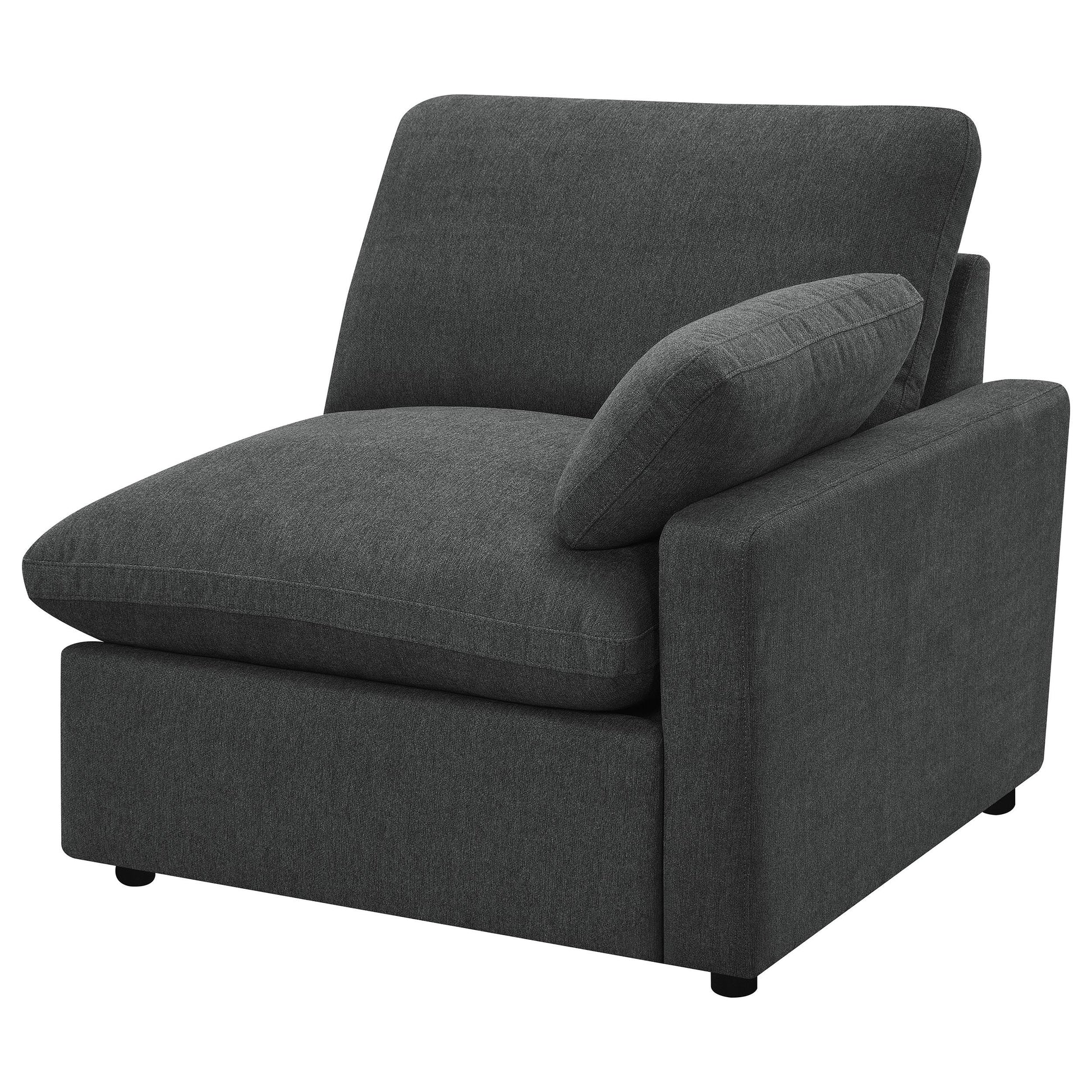  Coaster Furniture Collins 609532P Modular Power Loveseat - Dark Grey IMAGE 5