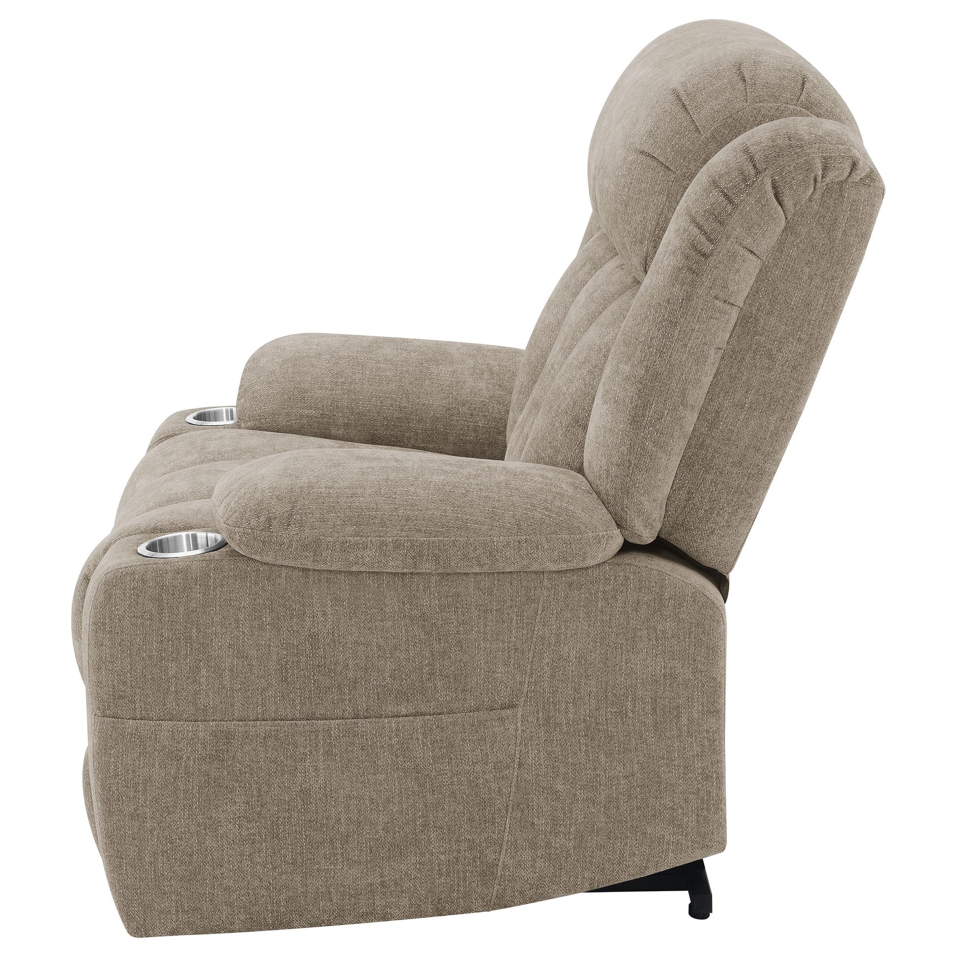  Coaster Furniture Houston 602274P Upholstered Power Lift Recliner Chair - Camel IMAGE 6