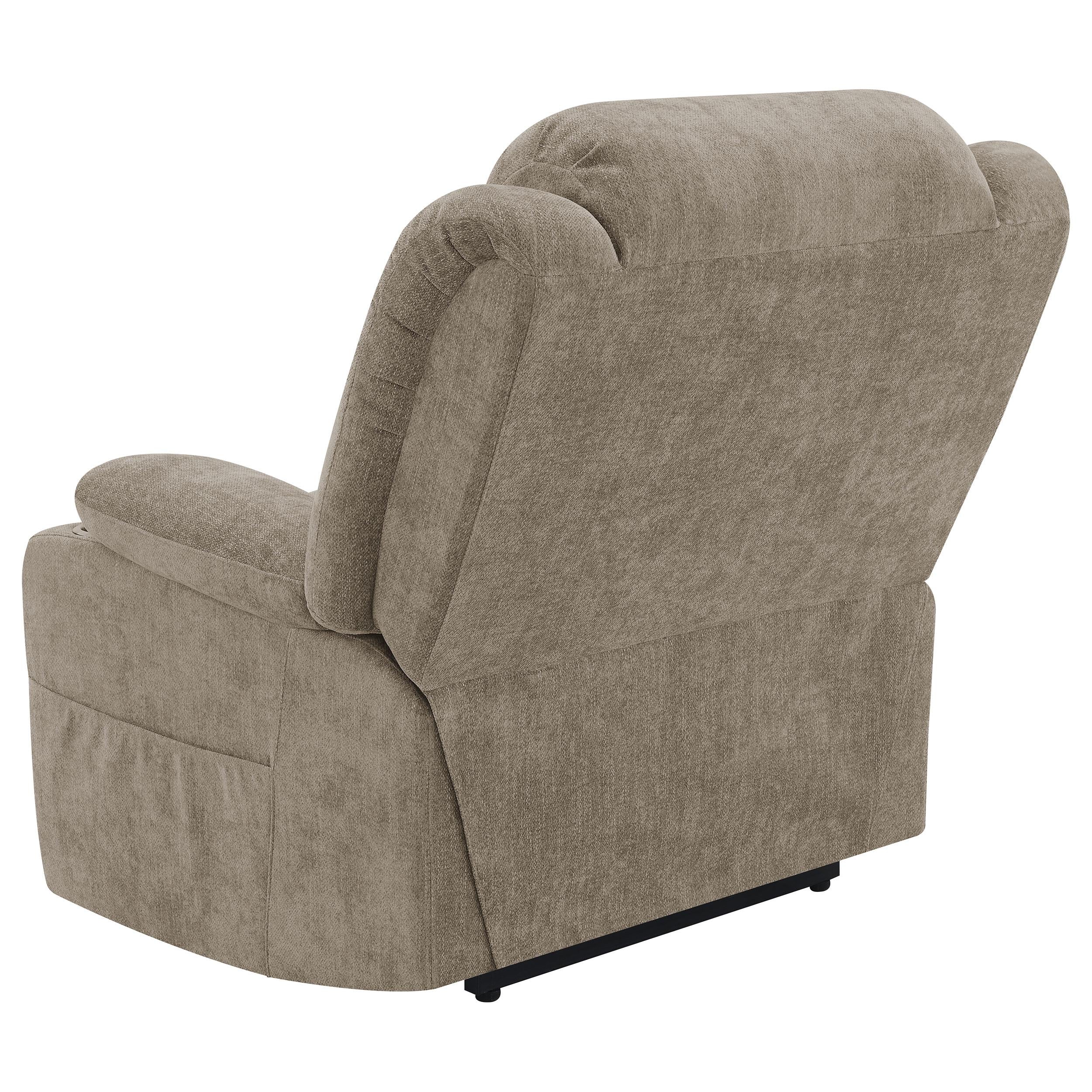  Coaster Furniture Houston 602274P Upholstered Power Lift Recliner Chair - Camel IMAGE 7
