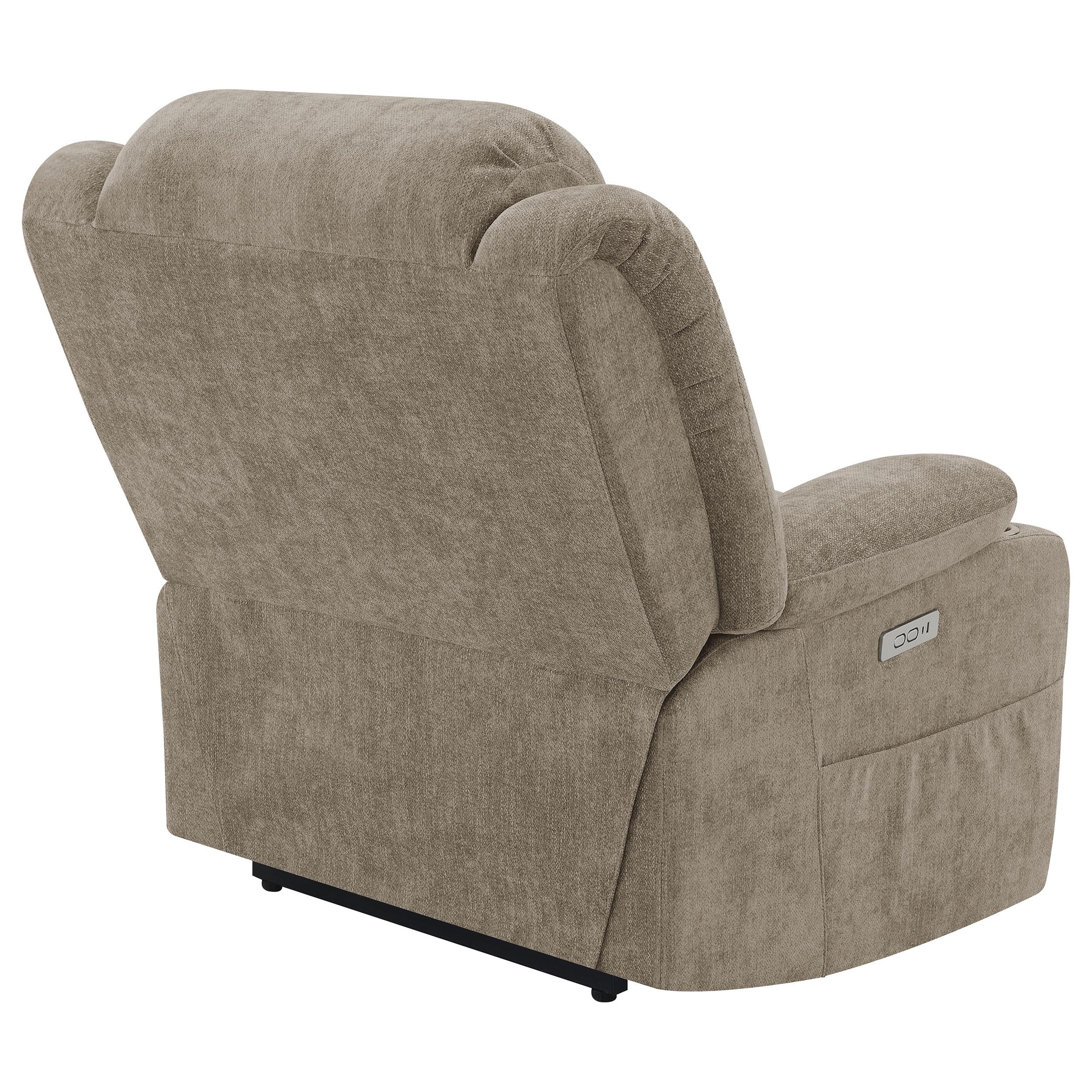  Coaster Furniture Houston 602274P Upholstered Power Lift Recliner Chair - Camel IMAGE 8