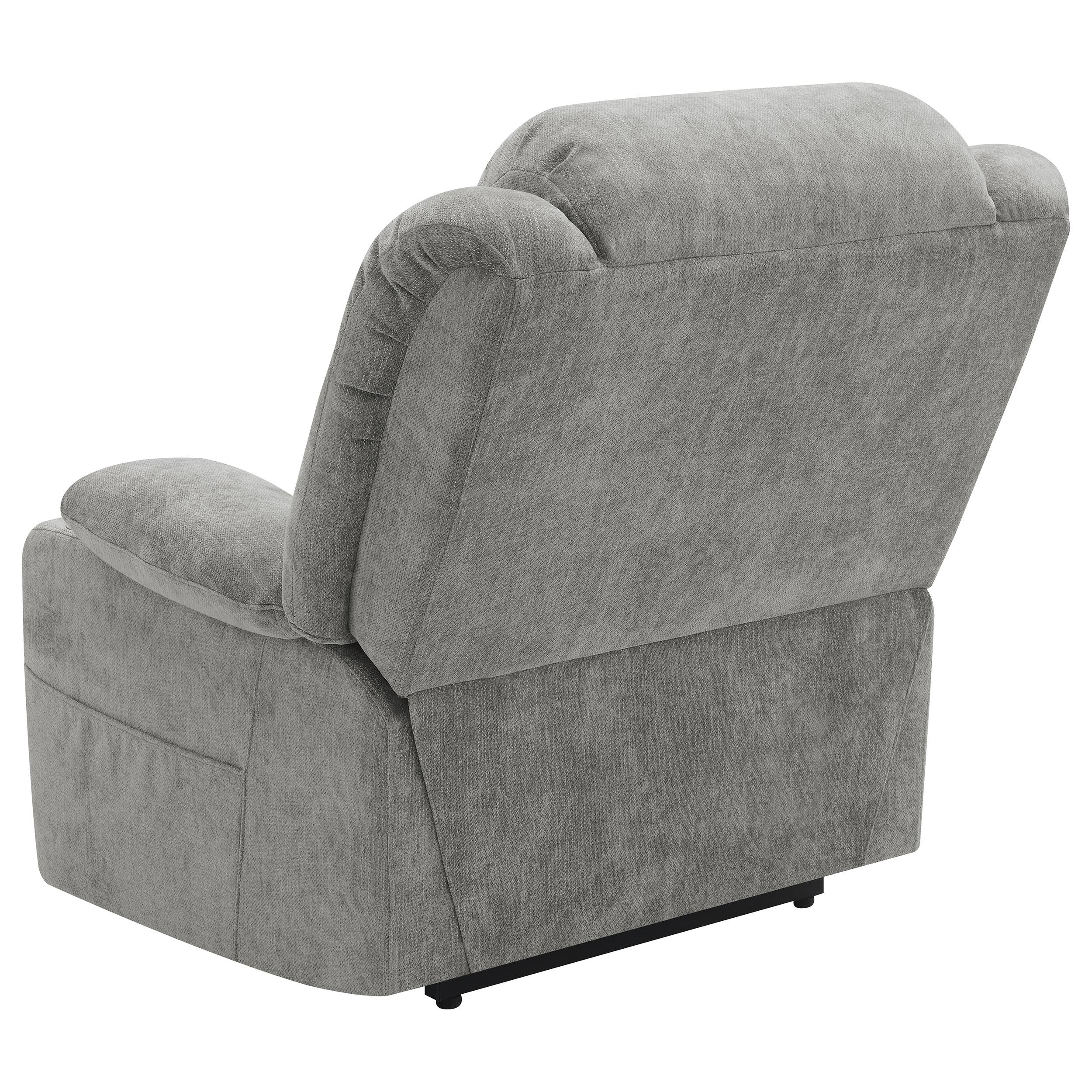  Coaster Furniture Houston 602284P Upholstered Power Lift Recliner - Grey IMAGE 7