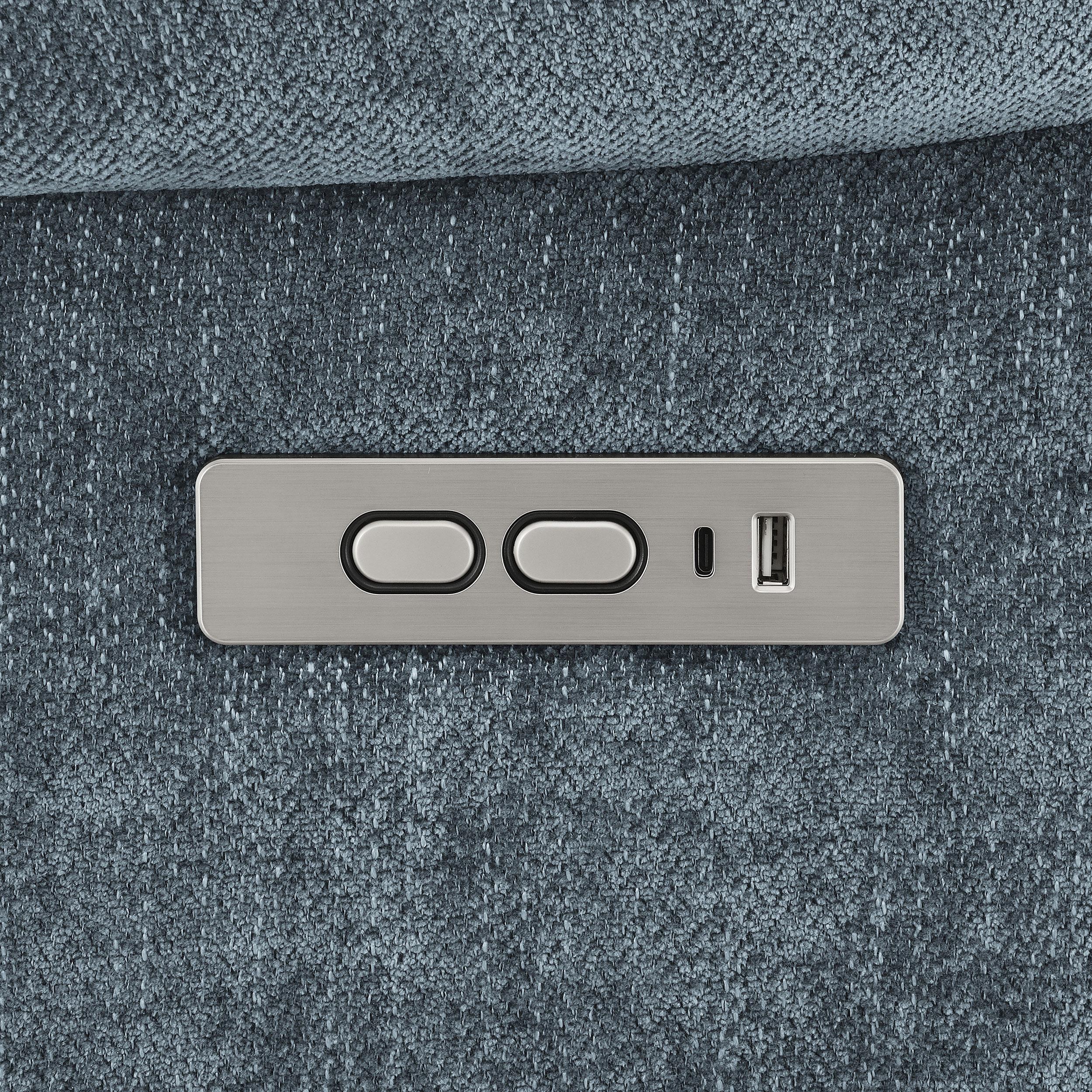  Coaster Furniture Houston 602294P Upholstered Power Lift Recliner - Slate Blue IMAGE 15