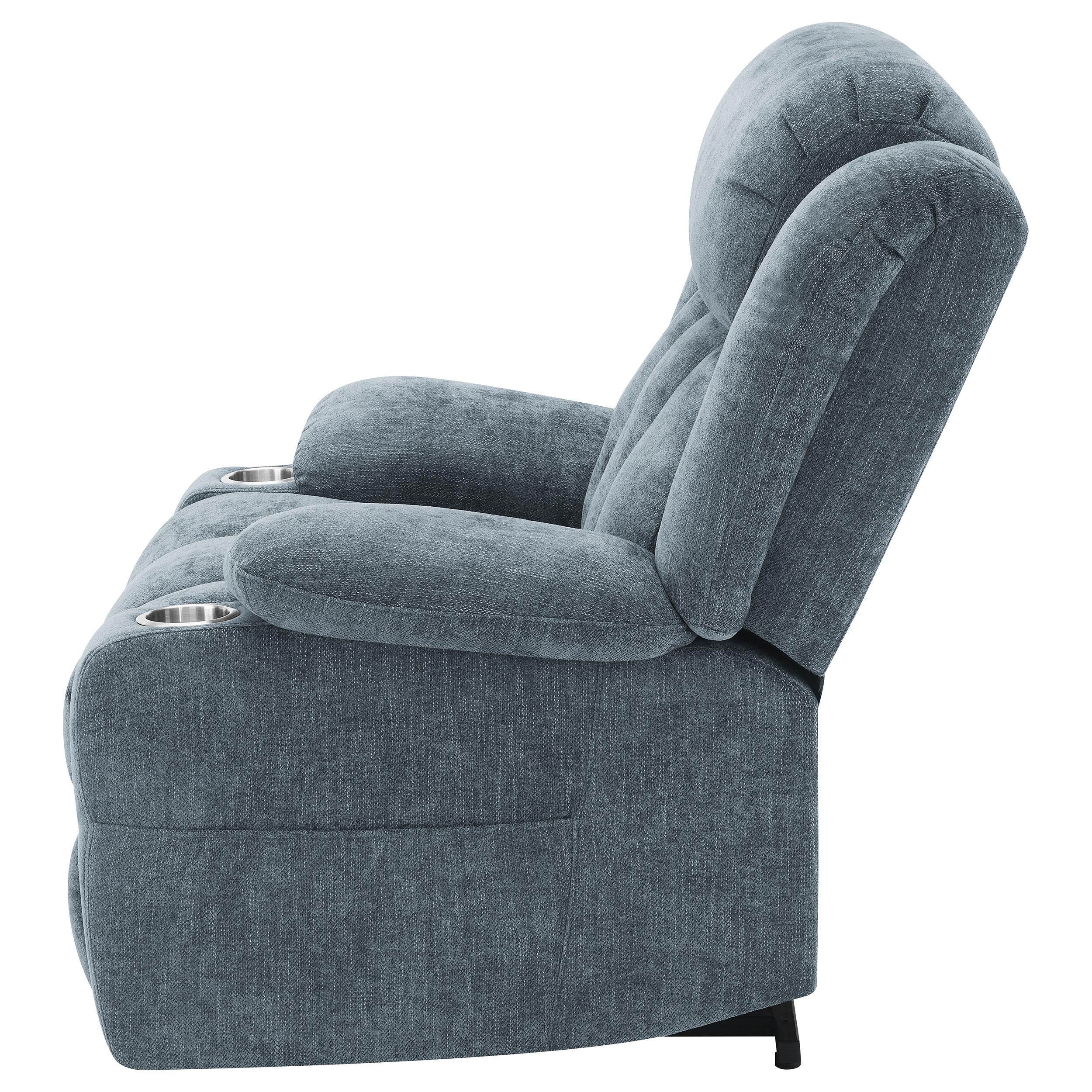  Coaster Furniture Houston 602294P Upholstered Power Lift Recliner - Slate Blue IMAGE 6