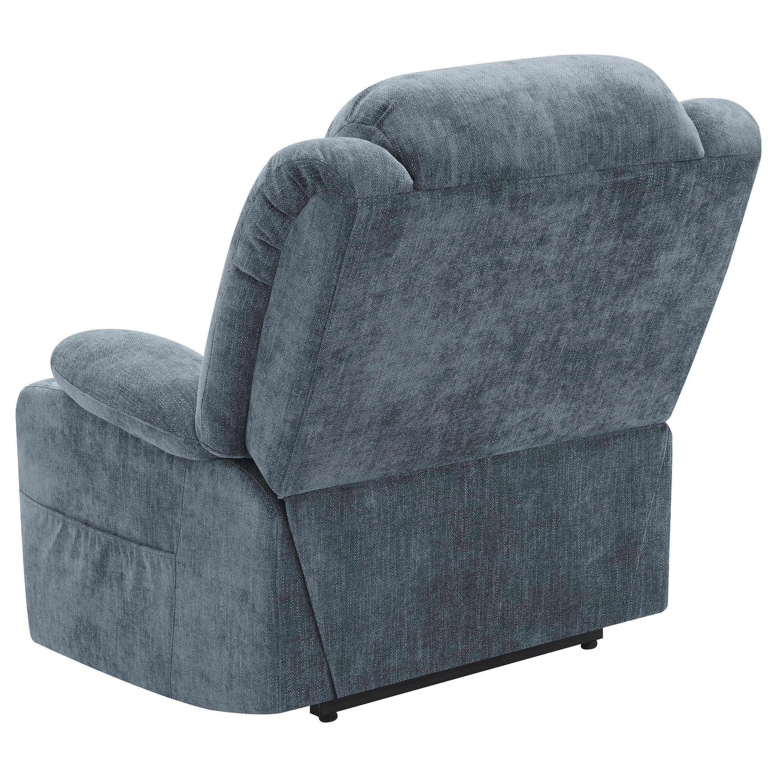  Coaster Furniture Houston 602294P Upholstered Power Lift Recliner - Slate Blue IMAGE 7