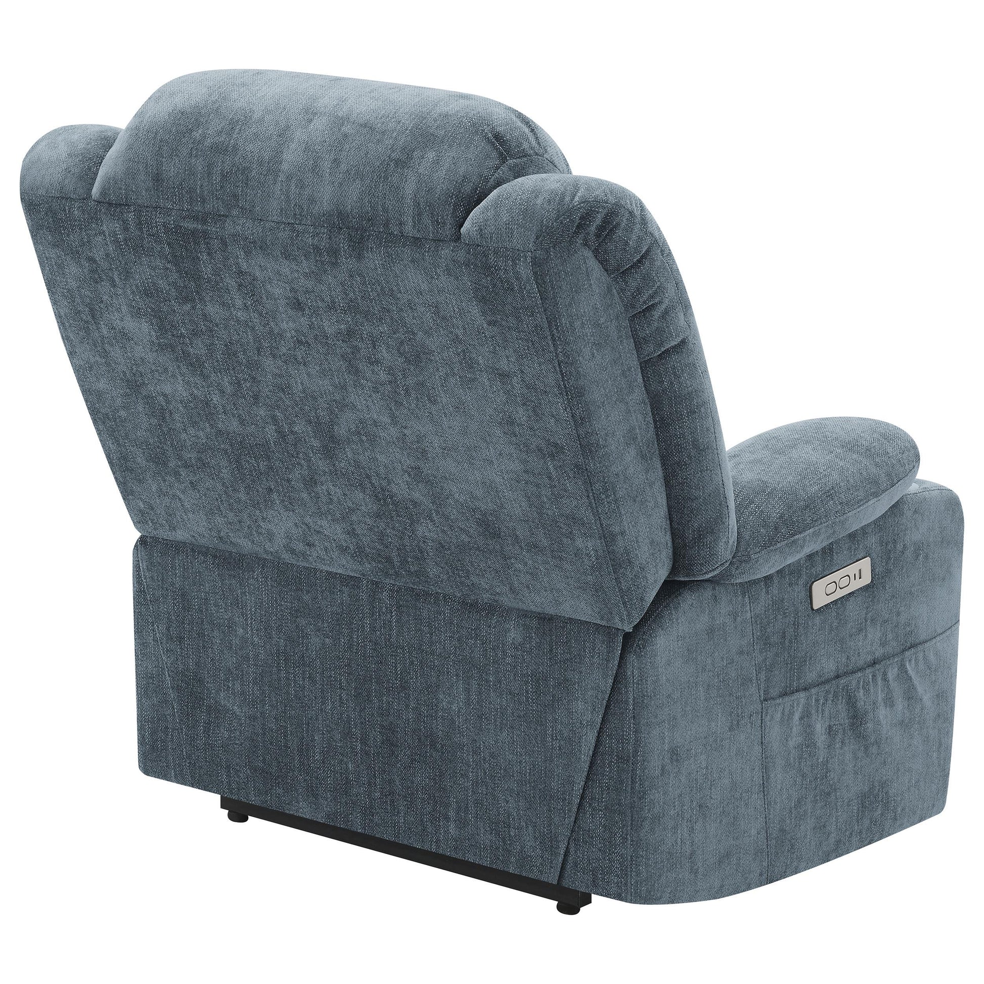  Coaster Furniture Houston 602294P Upholstered Power Lift Recliner - Slate Blue IMAGE 8