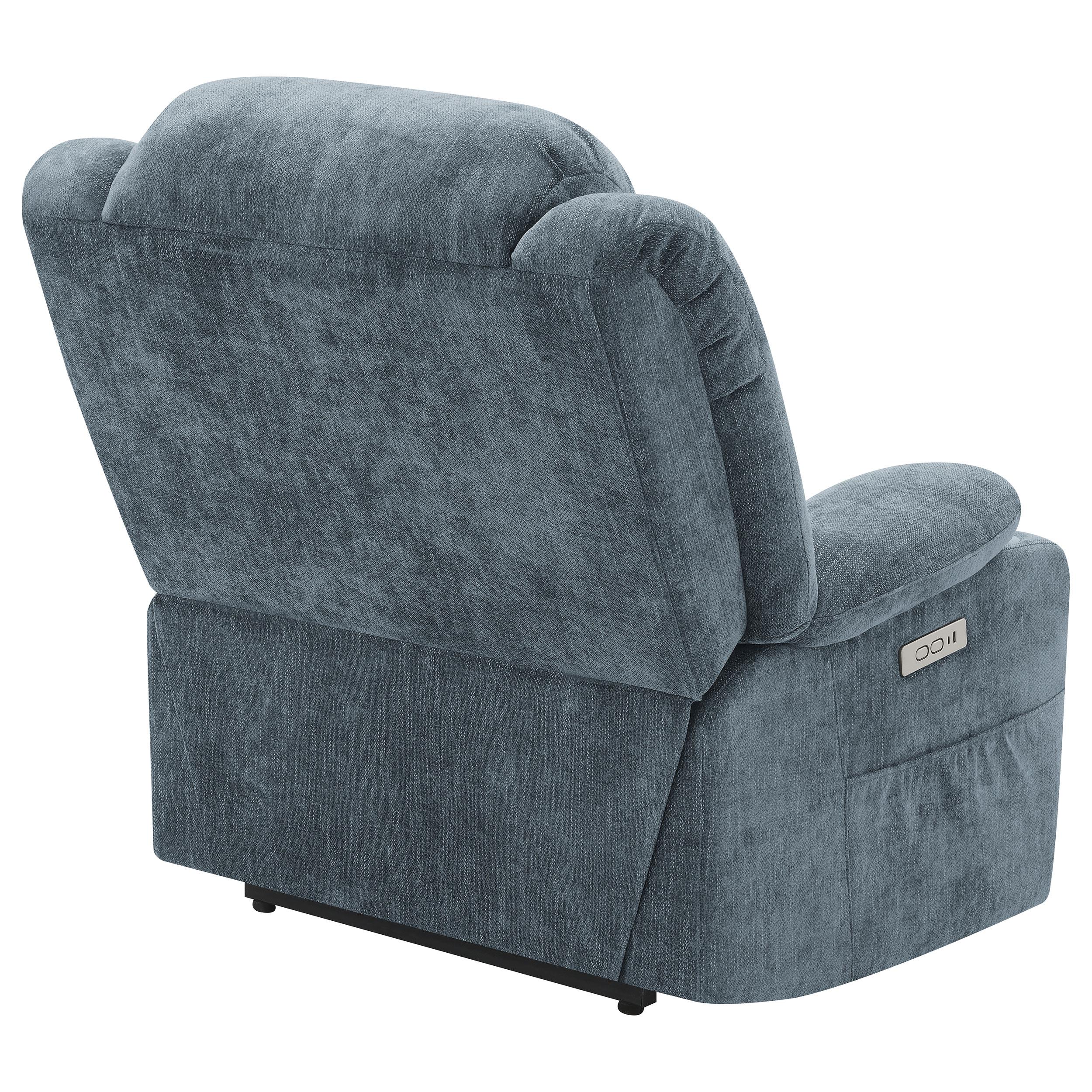  Coaster Furniture Houston 602294P Upholstered Power Lift Recliner - Slate Blue IMAGE 8