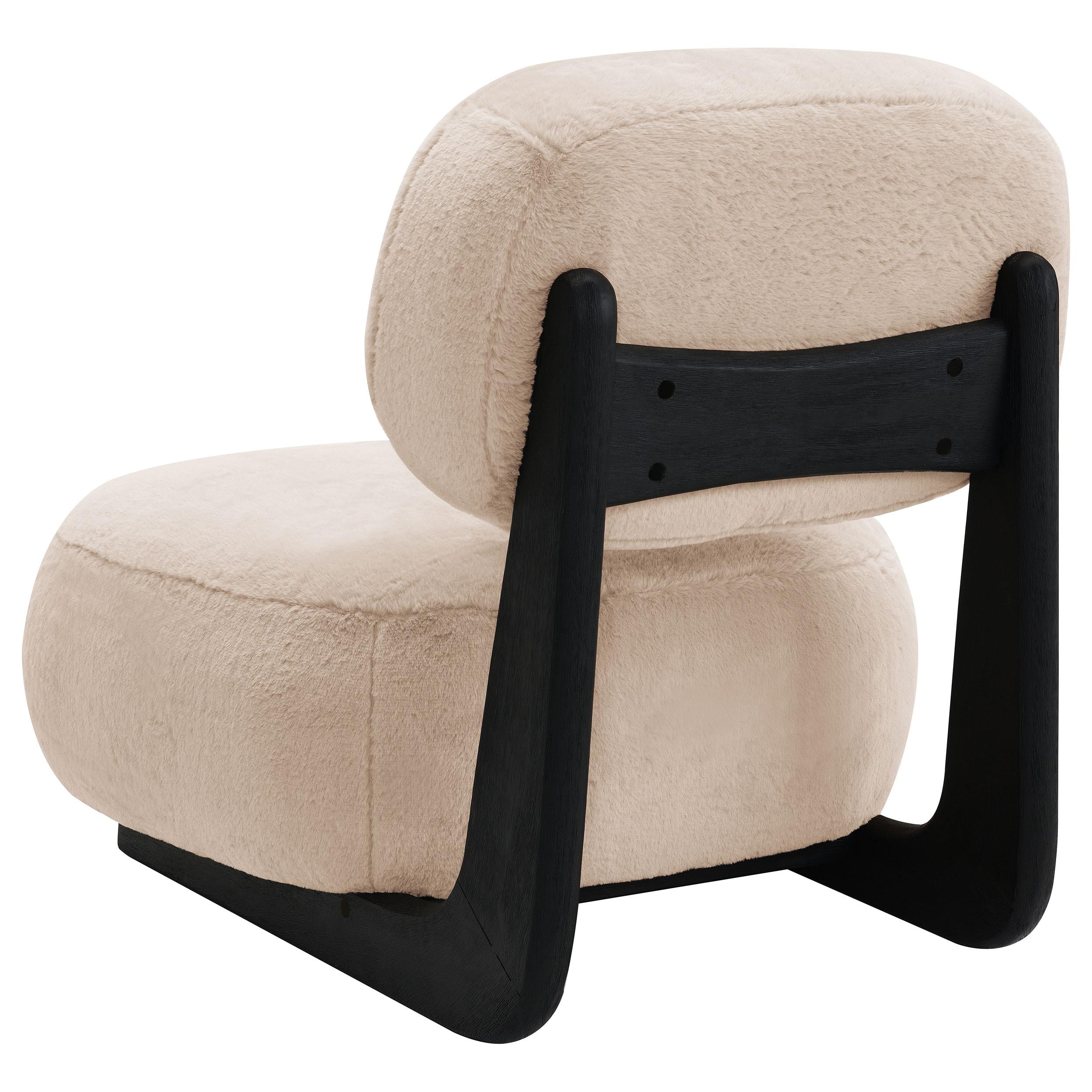  Coaster Furniture Duffie 903097 Upholstered Armless Accent Chair - Camel IMAGE 5