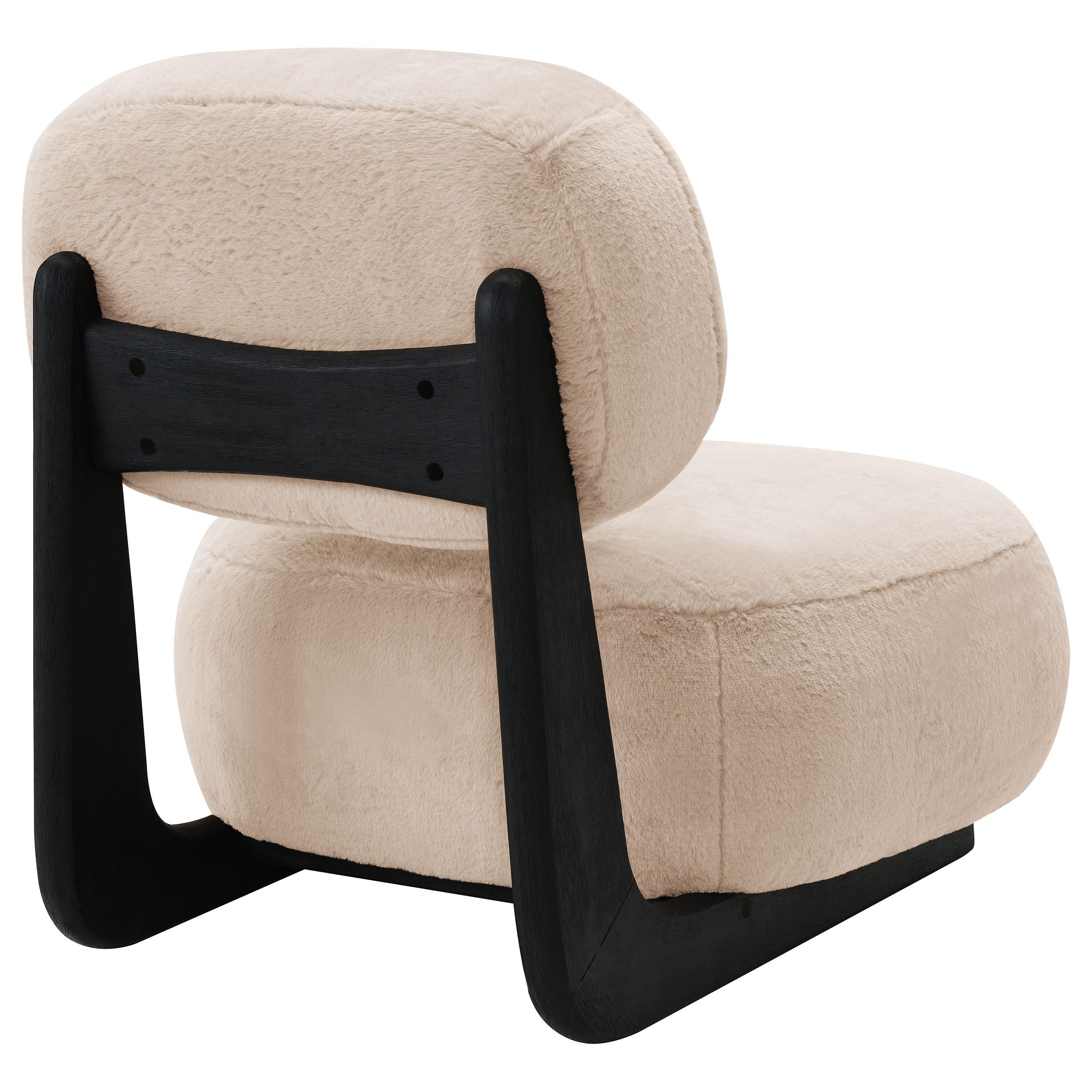  Coaster Furniture Duffie 903097 Upholstered Armless Accent Chair - Camel IMAGE 6