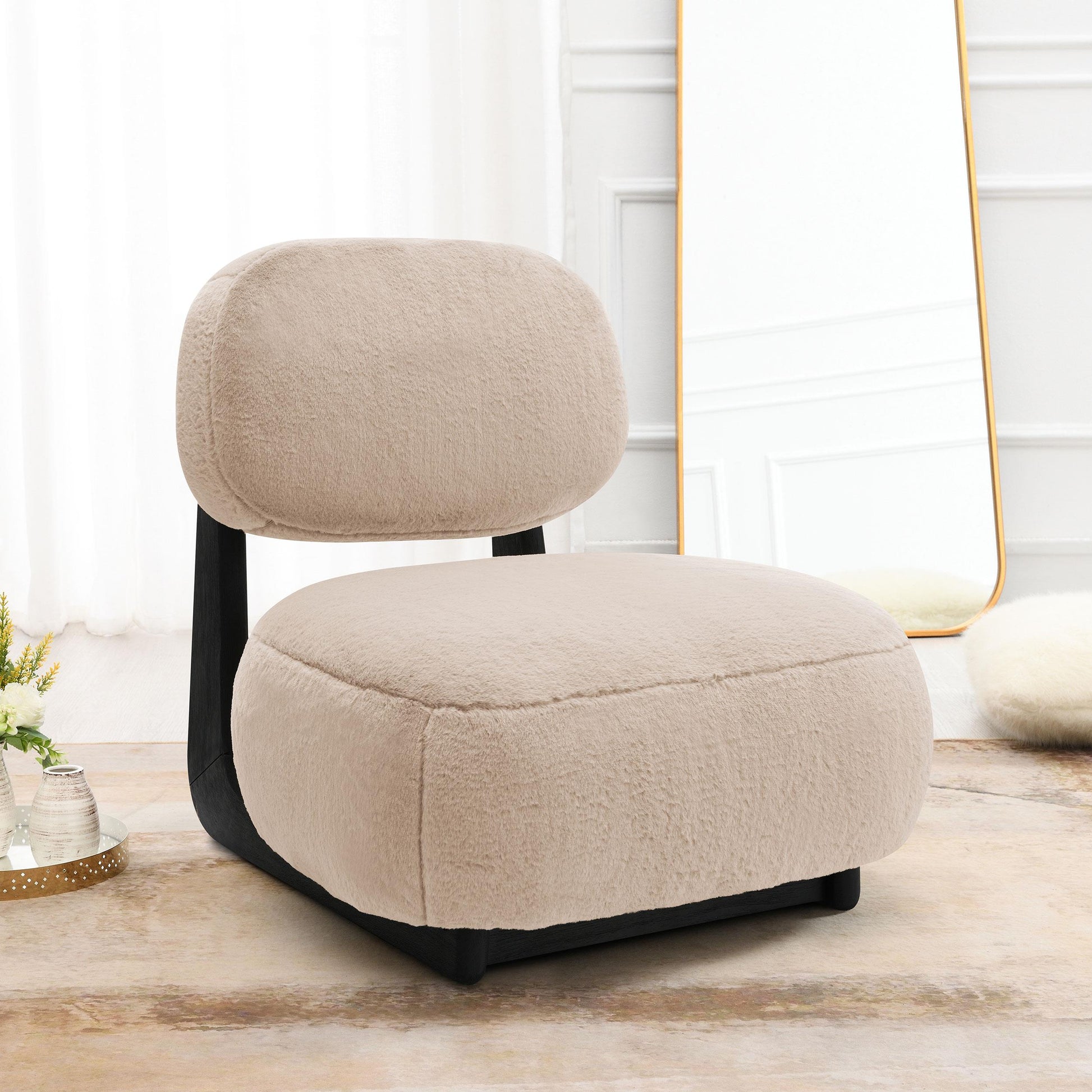  Coaster Furniture Duffie 903097 Upholstered Armless Accent Chair - Camel IMAGE 8