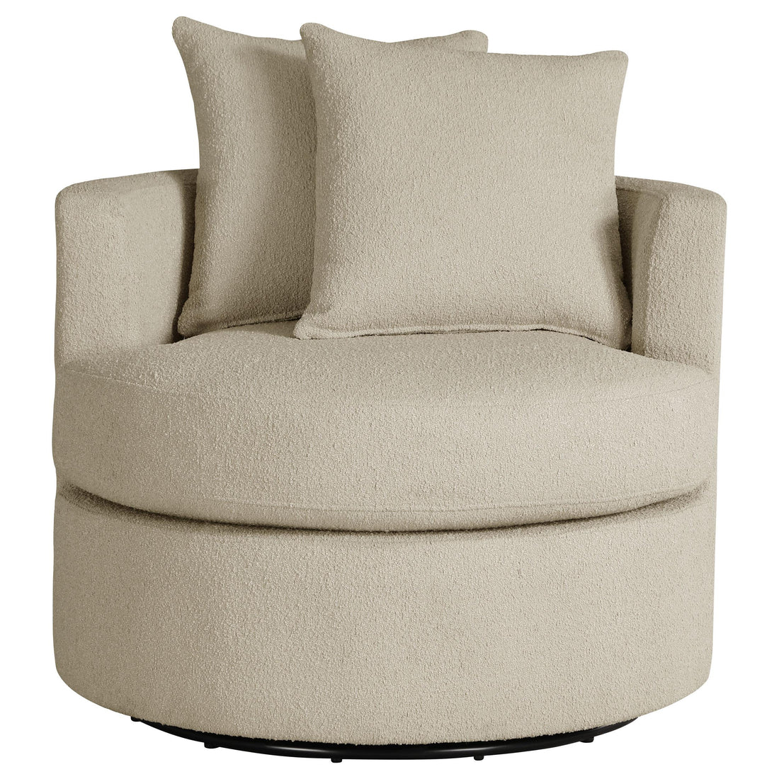  Coaster Furniture Debbie 902274 Upholstered Swivel Accent Chair - Camel IMAGE 1