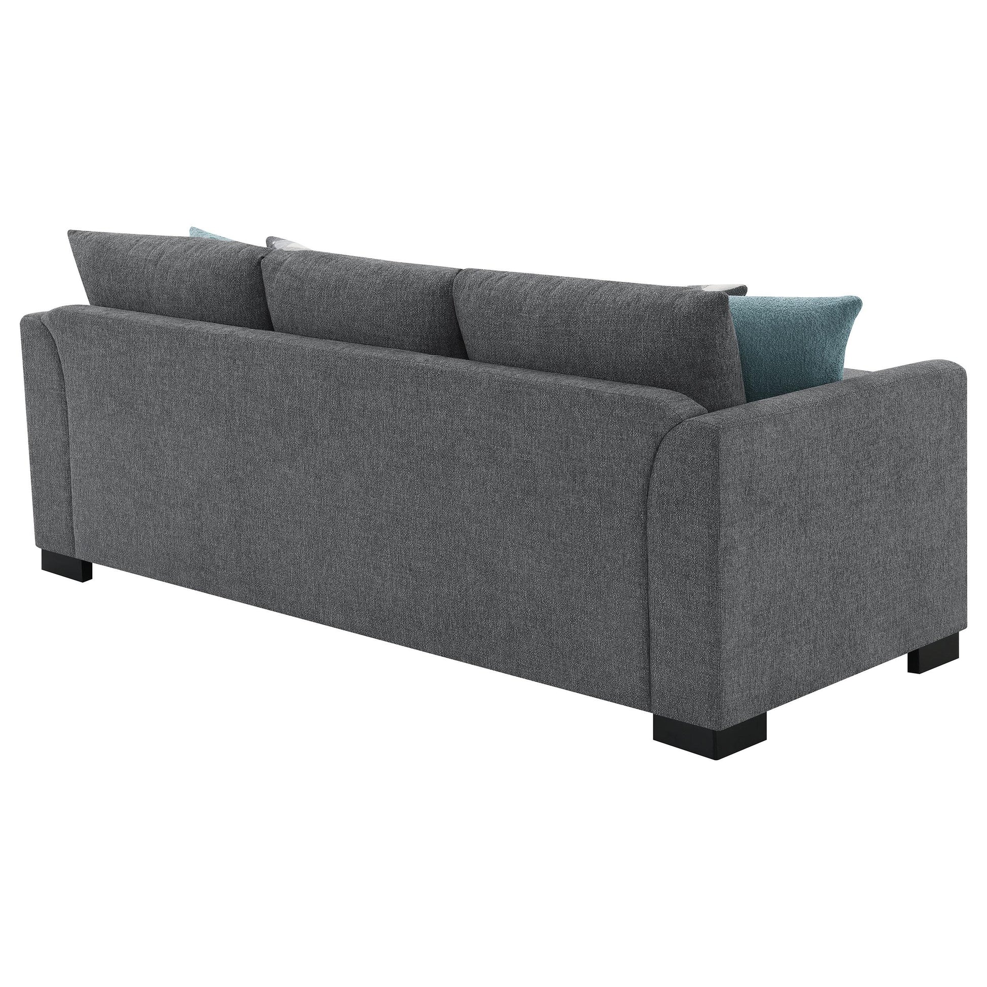  Coaster Furniture Storey 504779 Upholstered Sleeper Sectional Chaise Sofa - Grey IMAGE 11