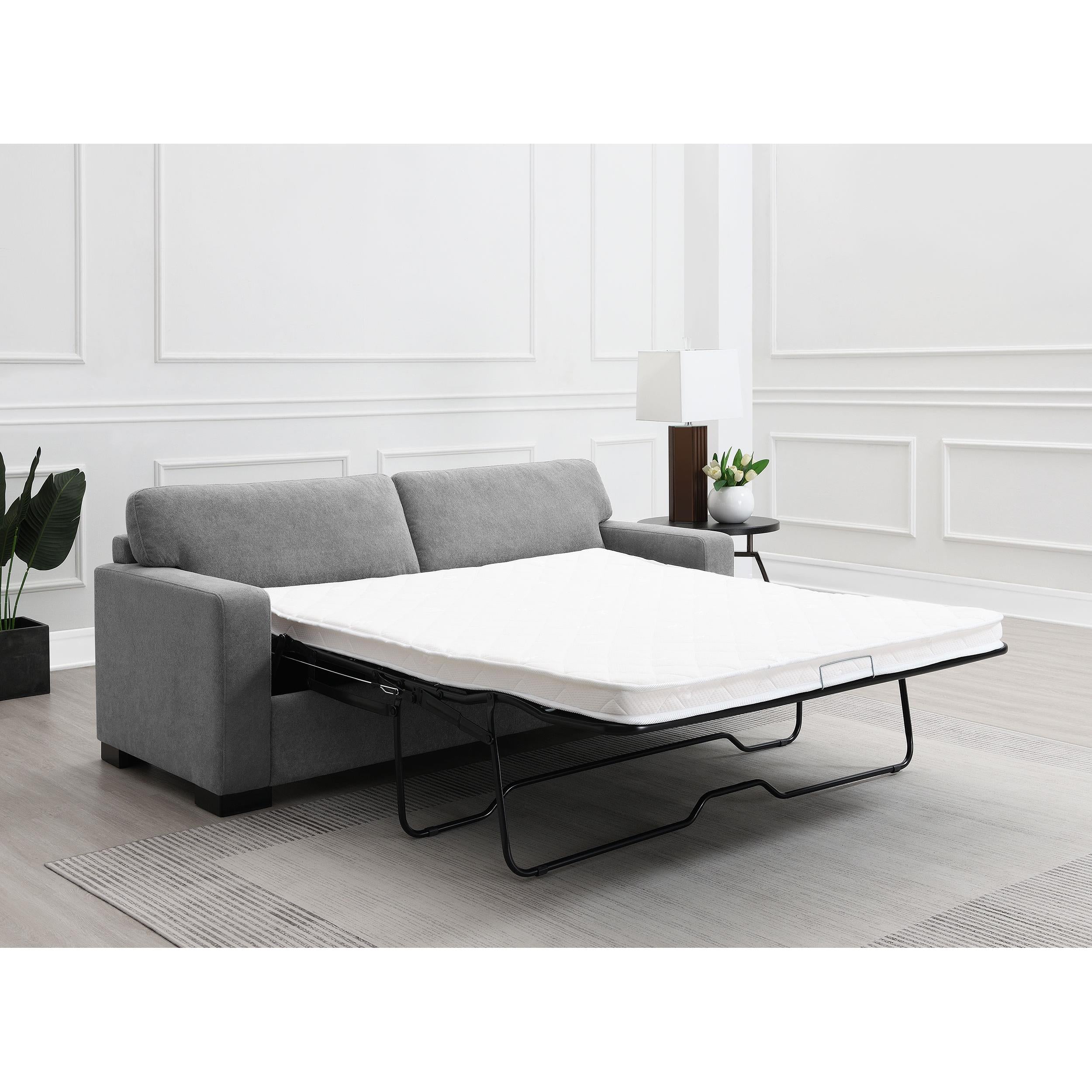  Coaster Furniture Simpson 360050 Upholstered Sofa Sleeper with Queen Mattress - Grey IMAGE 10