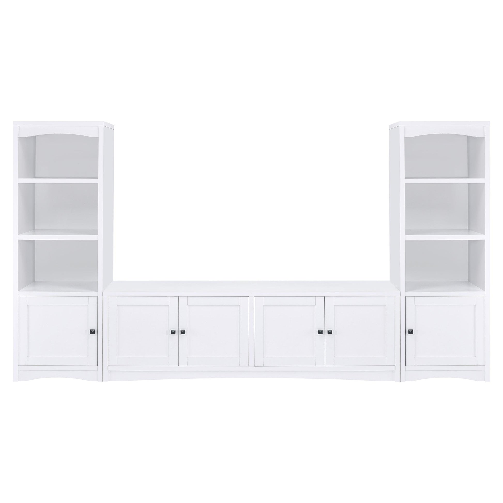  Coaster Furniture Laughlin 724113 4-door Engineered Wood 78-inch TV Stand - White IMAGE 10