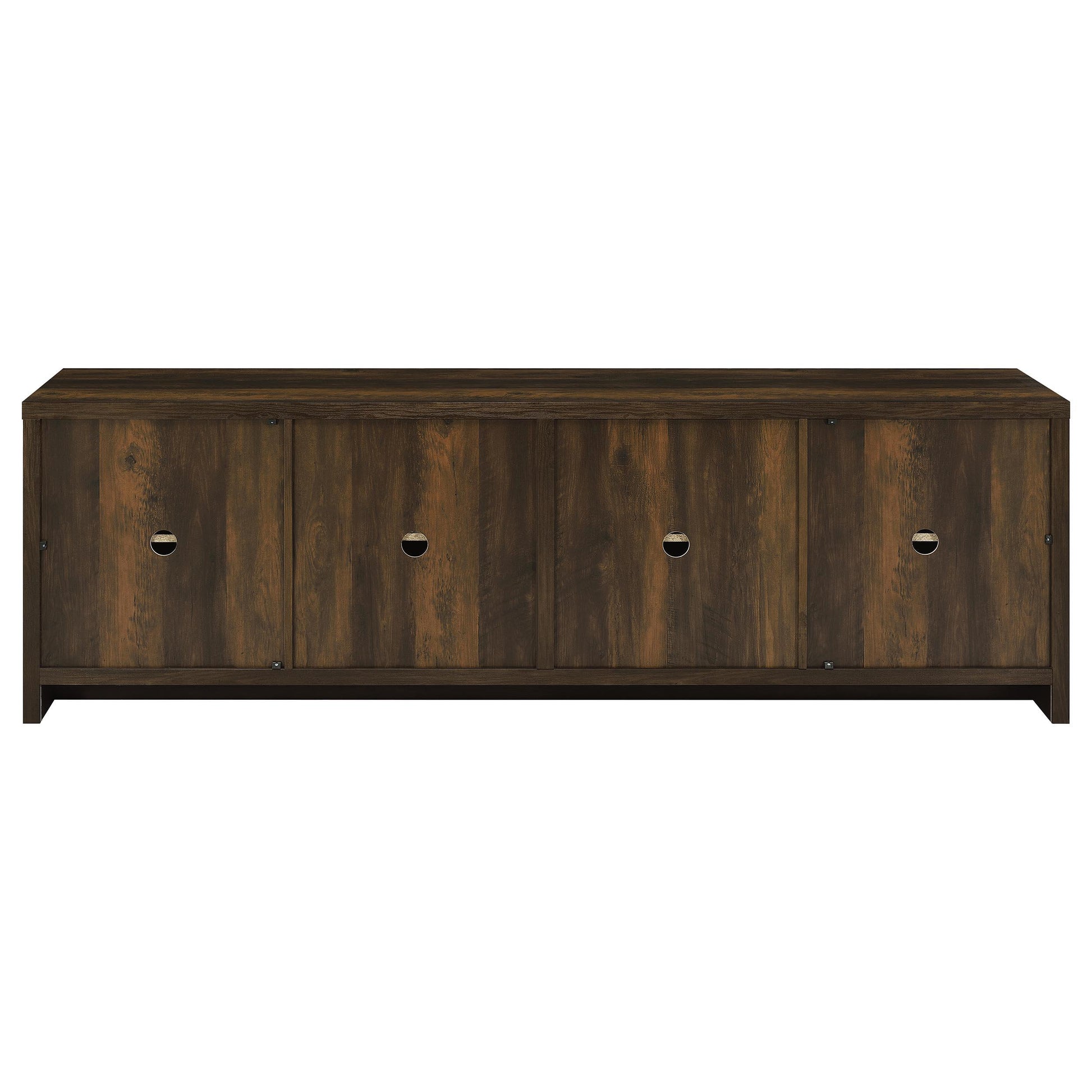 Coaster Furniture Laughlin 724123 4-door Engineered Wood 78-inch TV Stand - Dark Pine IMAGE 7