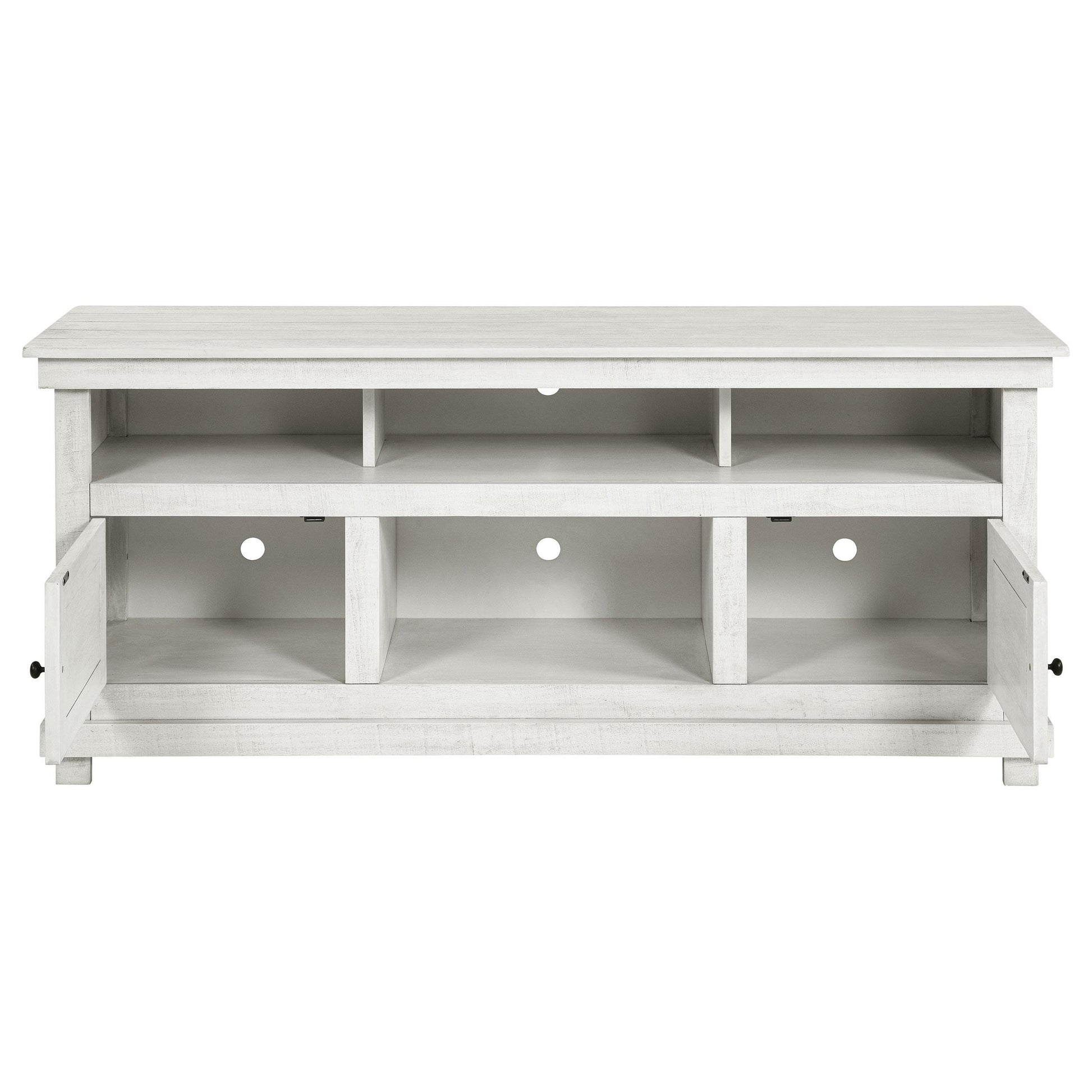  Coaster Furniture Payne 710052 60-inch TV Stand Media Console - Distressed White IMAGE 3