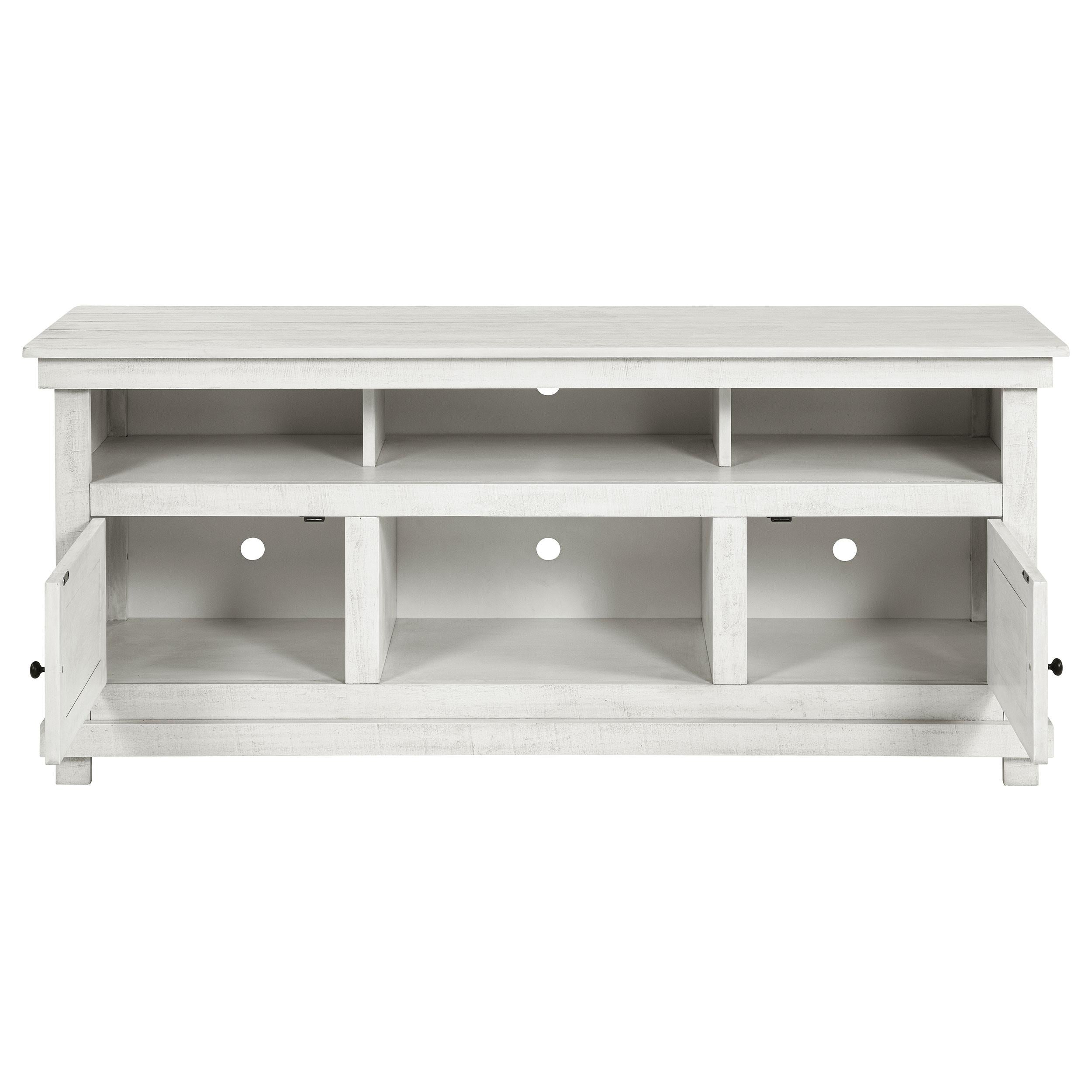  Coaster Furniture Payne 710052 60-inch TV Stand Media Console - Distressed White IMAGE 3