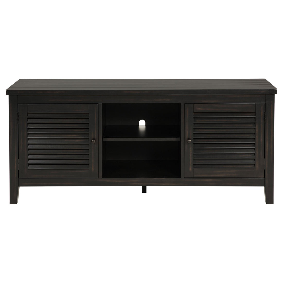  Coaster Furniture Concord 701782 2-door 60-inch TV Stand Console - Distressed Java IMAGE 1