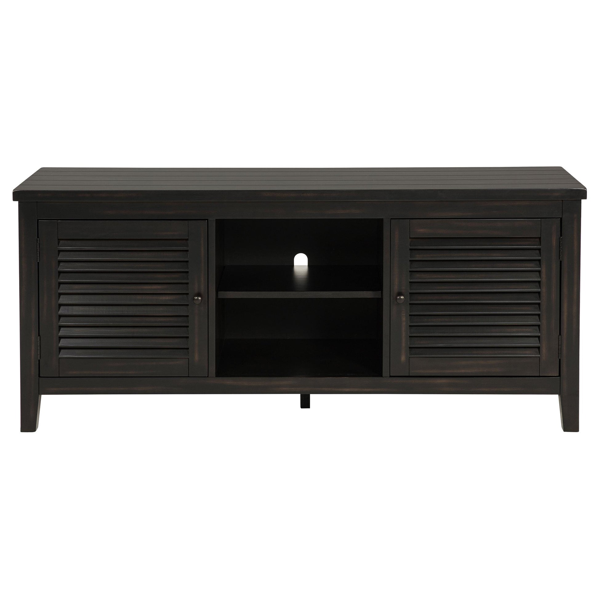  Coaster Furniture Concord 701782 2-door 60-inch TV Stand Console - Distressed Java IMAGE 2