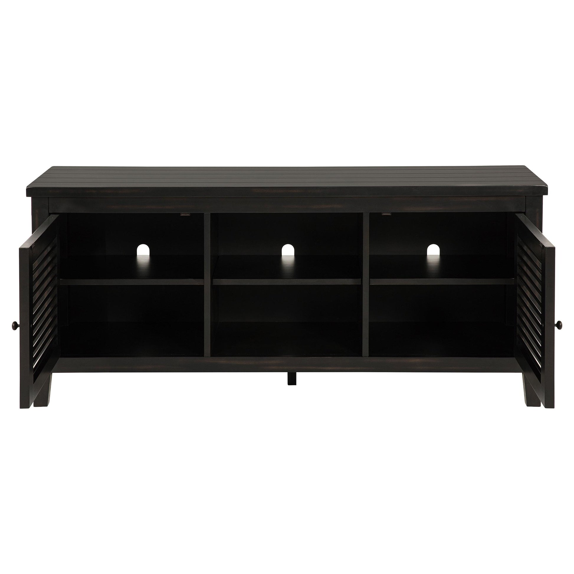 Coaster Furniture Concord 701782 2-door 60-inch TV Stand Console - Distressed Java IMAGE 3
