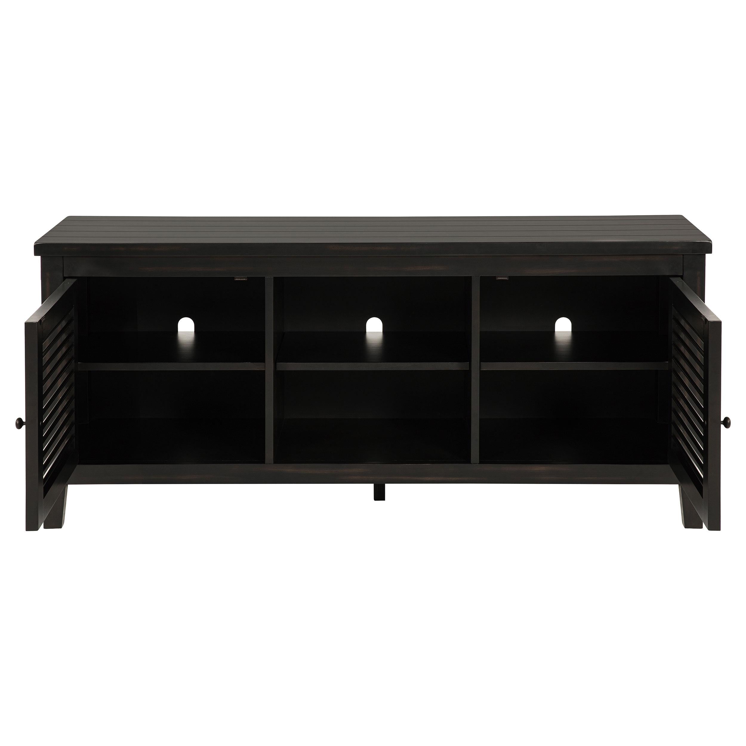  Coaster Furniture Concord 701782 2-door 60-inch TV Stand Console - Distressed Java IMAGE 3