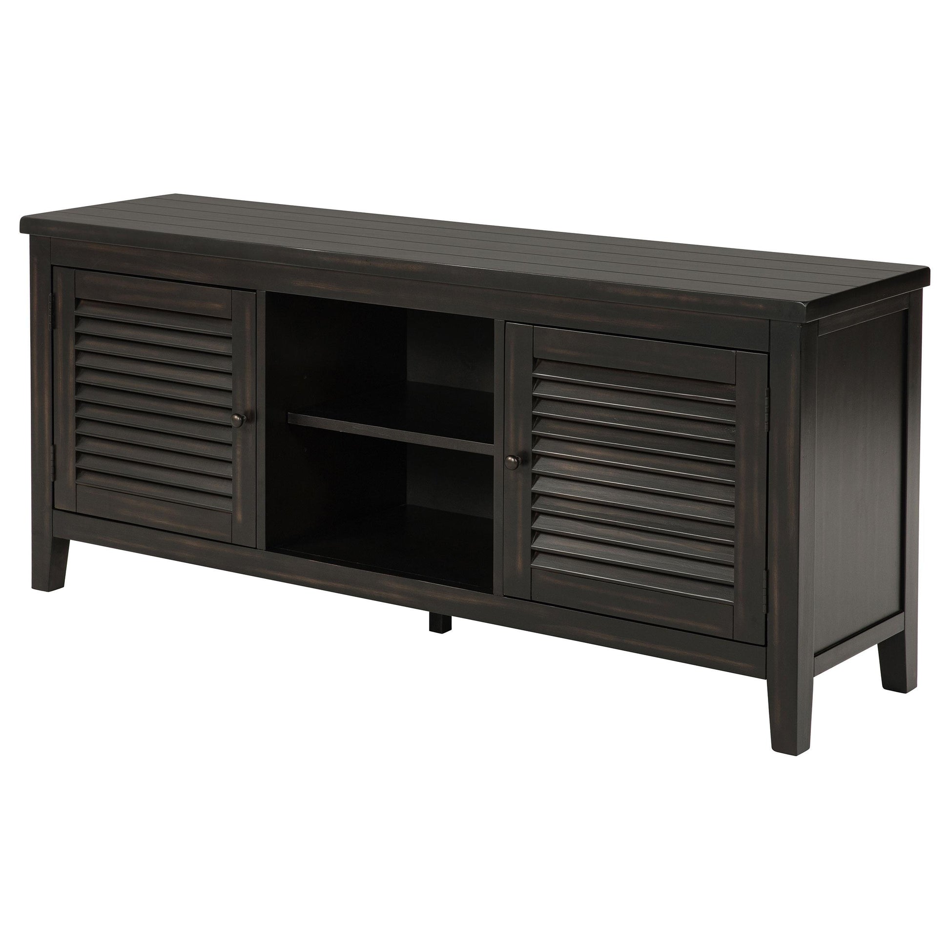  Coaster Furniture Concord 701782 2-door 60-inch TV Stand Console - Distressed Java IMAGE 4