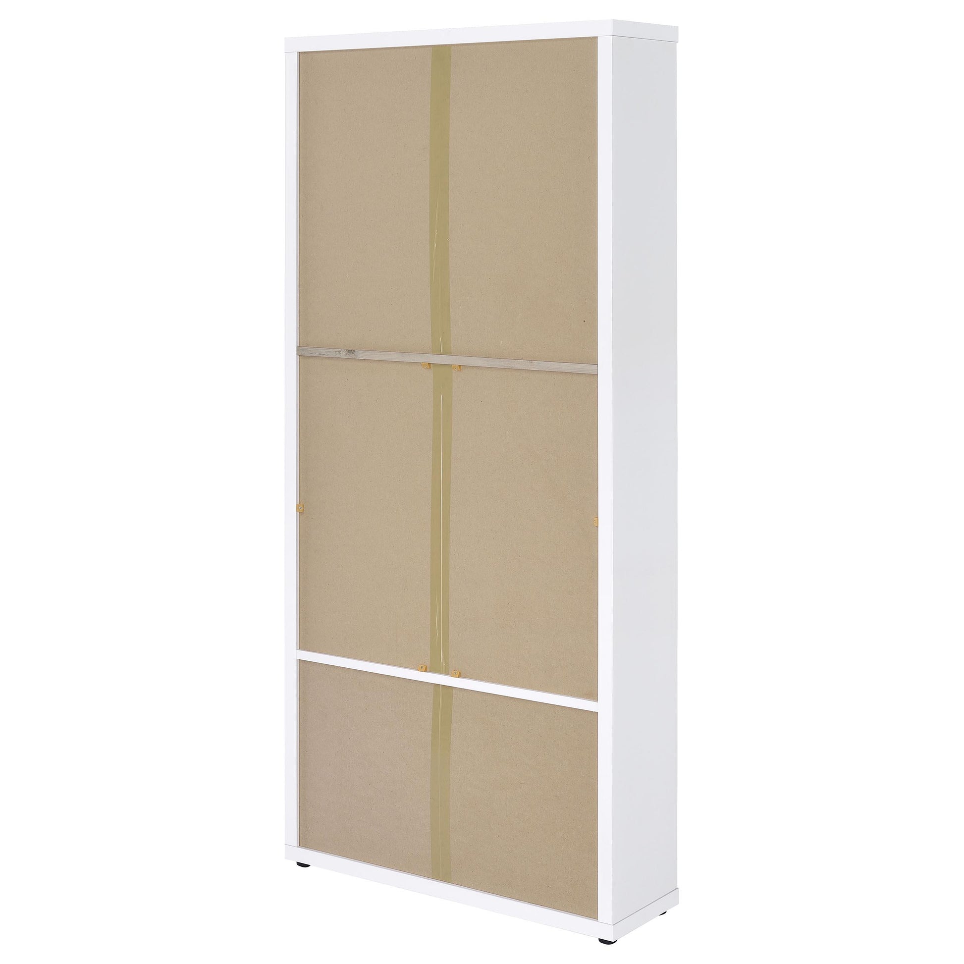  Coaster Furniture Hawthorne 953477 4-shelf Glass Door Tall Cabinet with Drawers - White IMAGE 7