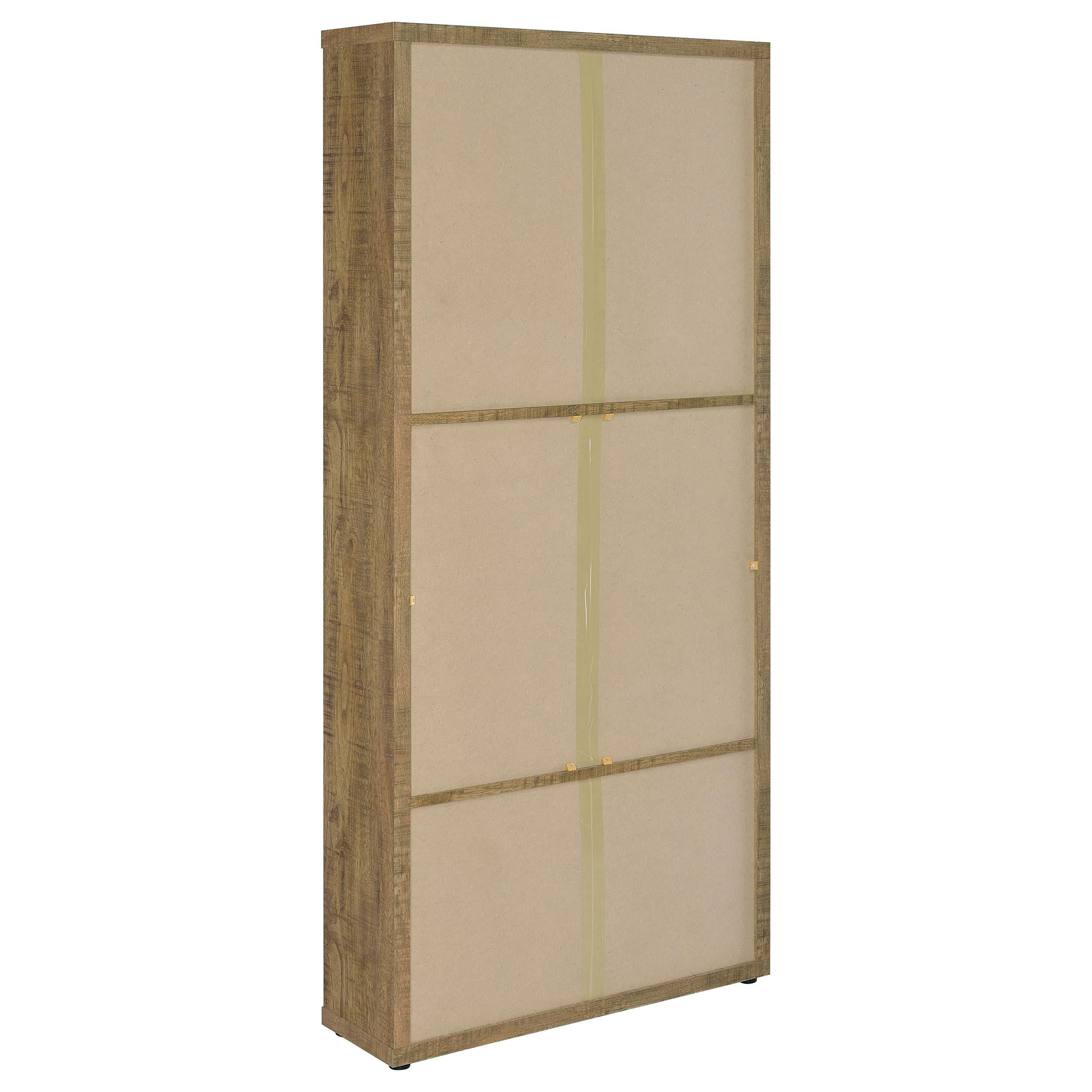  Coaster Furniture Hawthorne 953479 4-shelf Glass Door Tall Cabinet with Drawers - Mango IMAGE 6