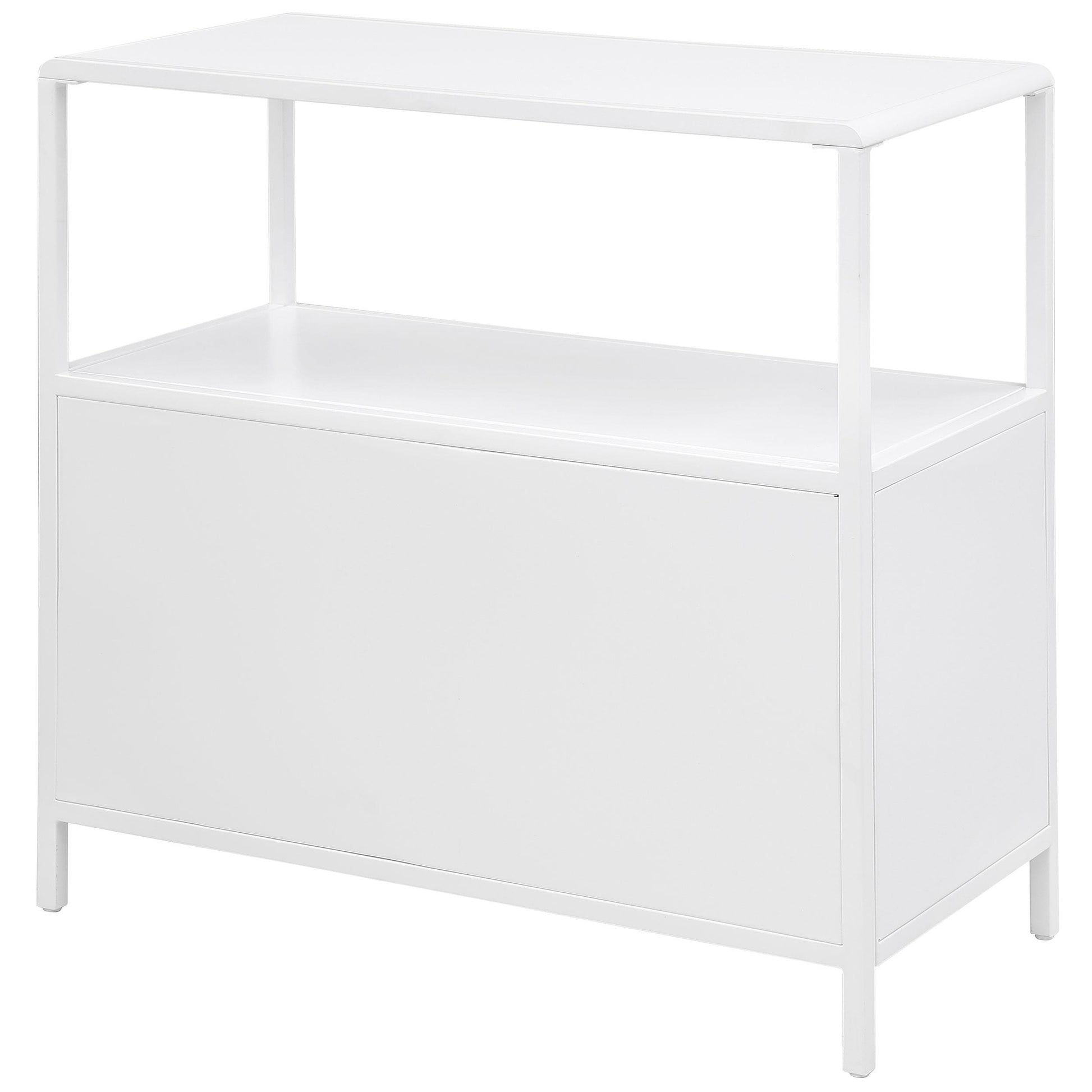  Coaster Furniture Amherst 961642 2-door Radio Weave Cane Metal Accent Cabinet - White IMAGE 7