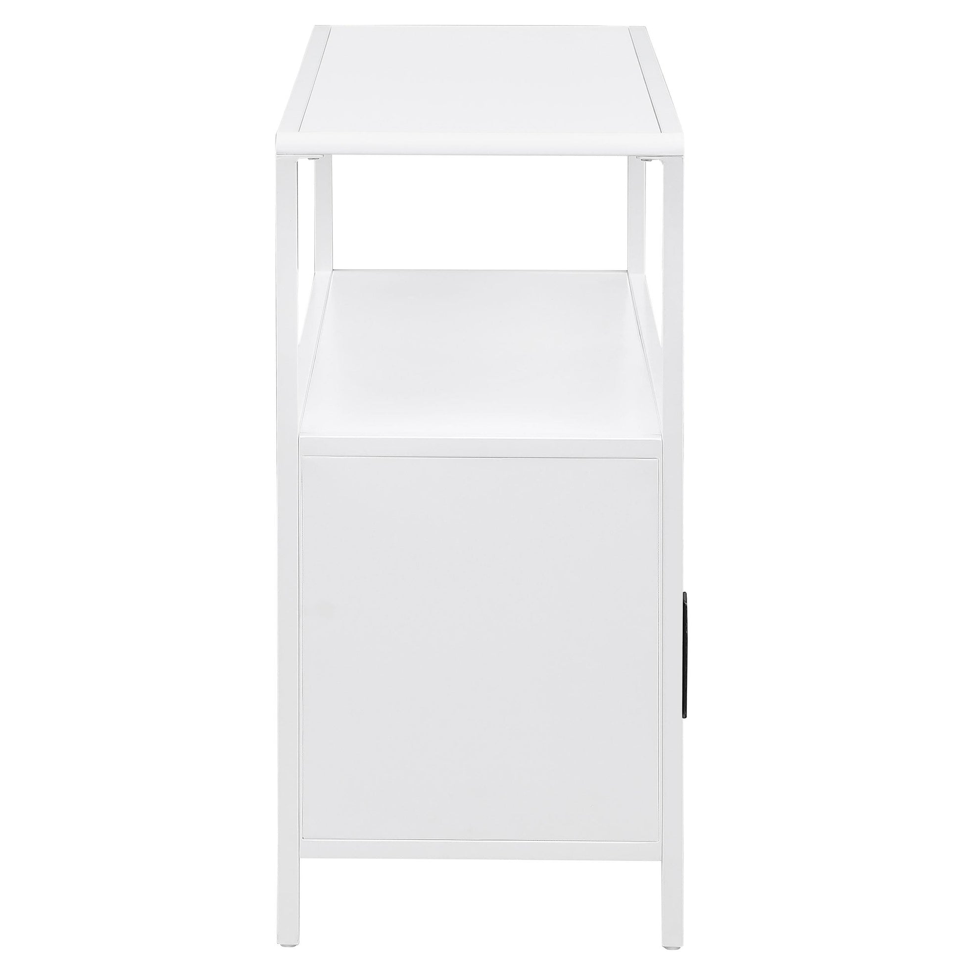  Coaster Furniture Amherst 961642 2-door Radio Weave Cane Metal Accent Cabinet - White IMAGE 8