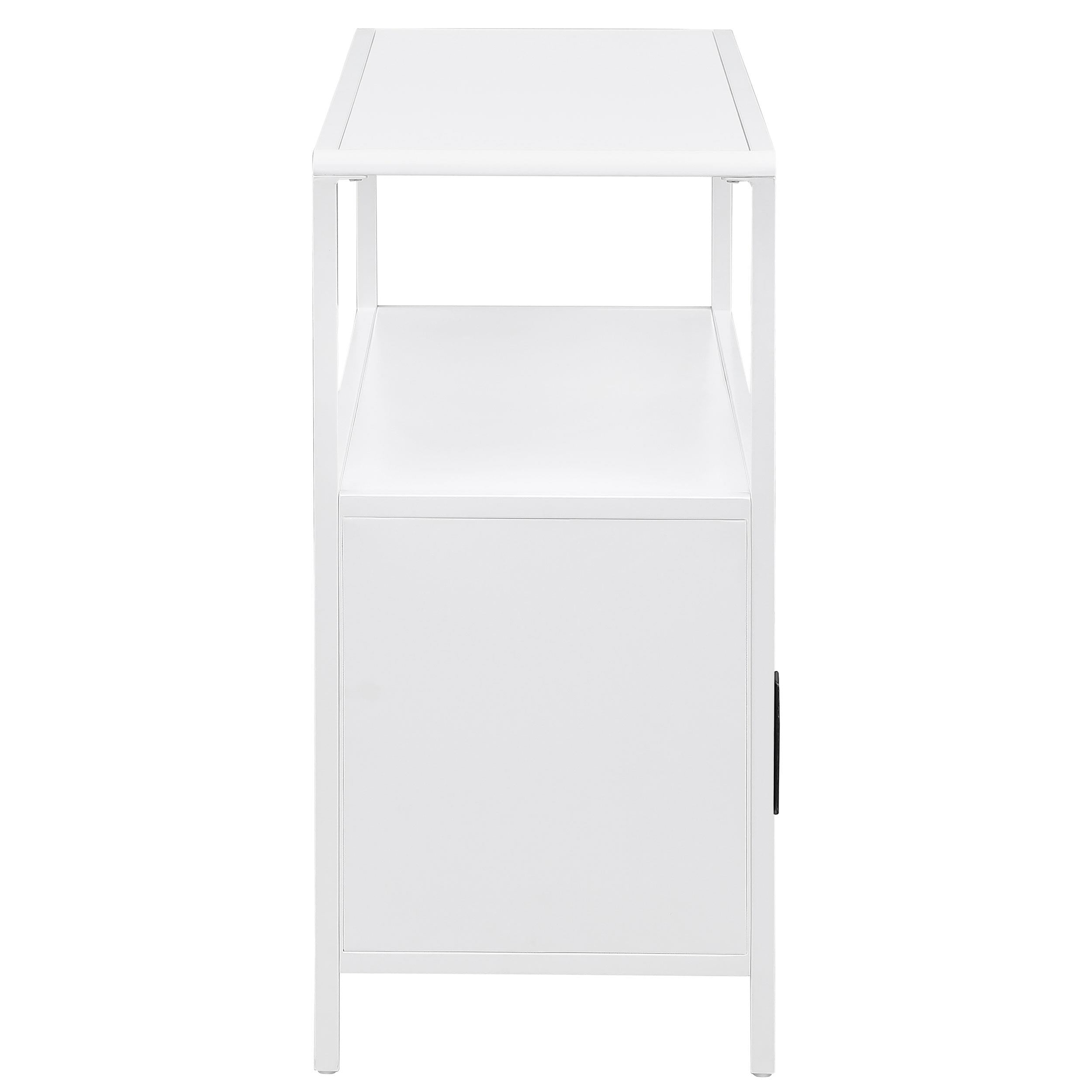  Coaster Furniture Amherst 961642 2-door Radio Weave Cane Metal Accent Cabinet - White IMAGE 8