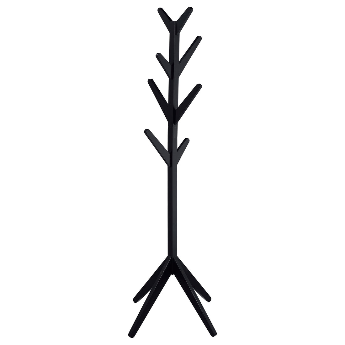  Coaster Furniture Margaret 983272 Solid Wood Coat Rack Clothing Hanger - Black IMAGE 1