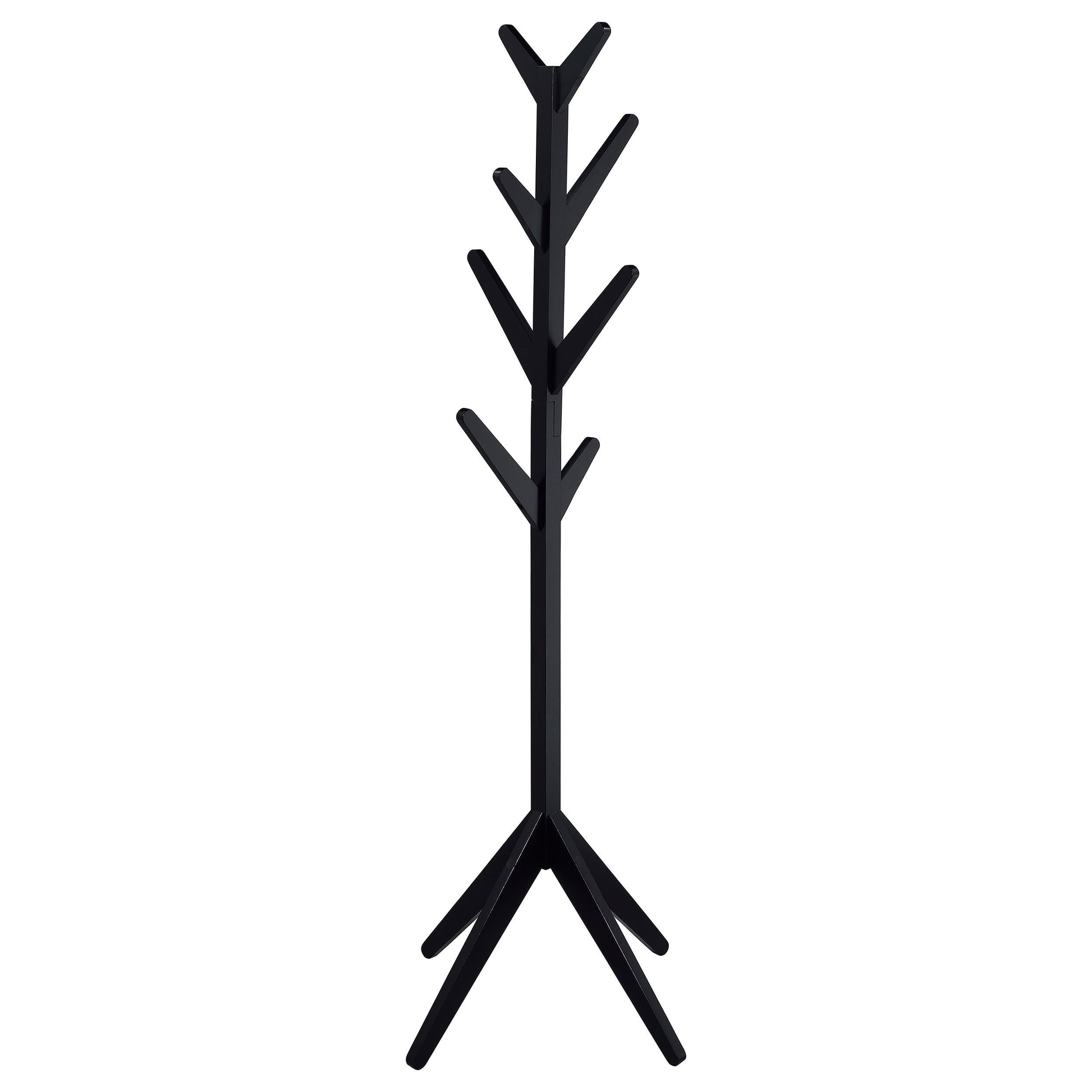  Coaster Furniture Margaret 983272 Solid Wood Coat Rack Clothing Hanger - Black IMAGE 1