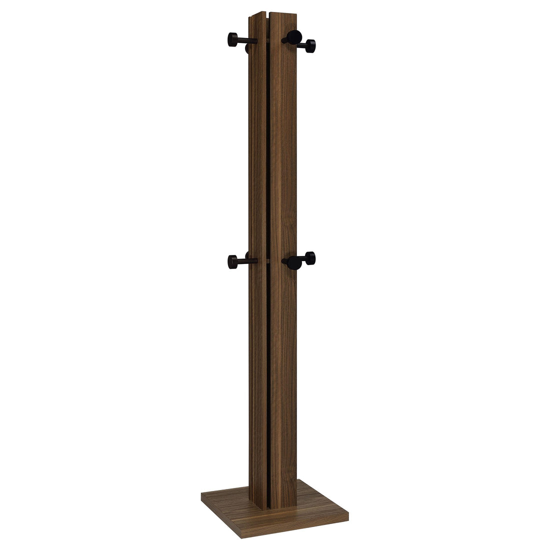  Coaster Furniture Rikkie 983281 Engineered Wood Coat Rack - Walnut IMAGE 1