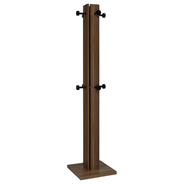  Coaster Furniture Rikkie 983281 Engineered Wood Coat Rack - Walnut IMAGE 1