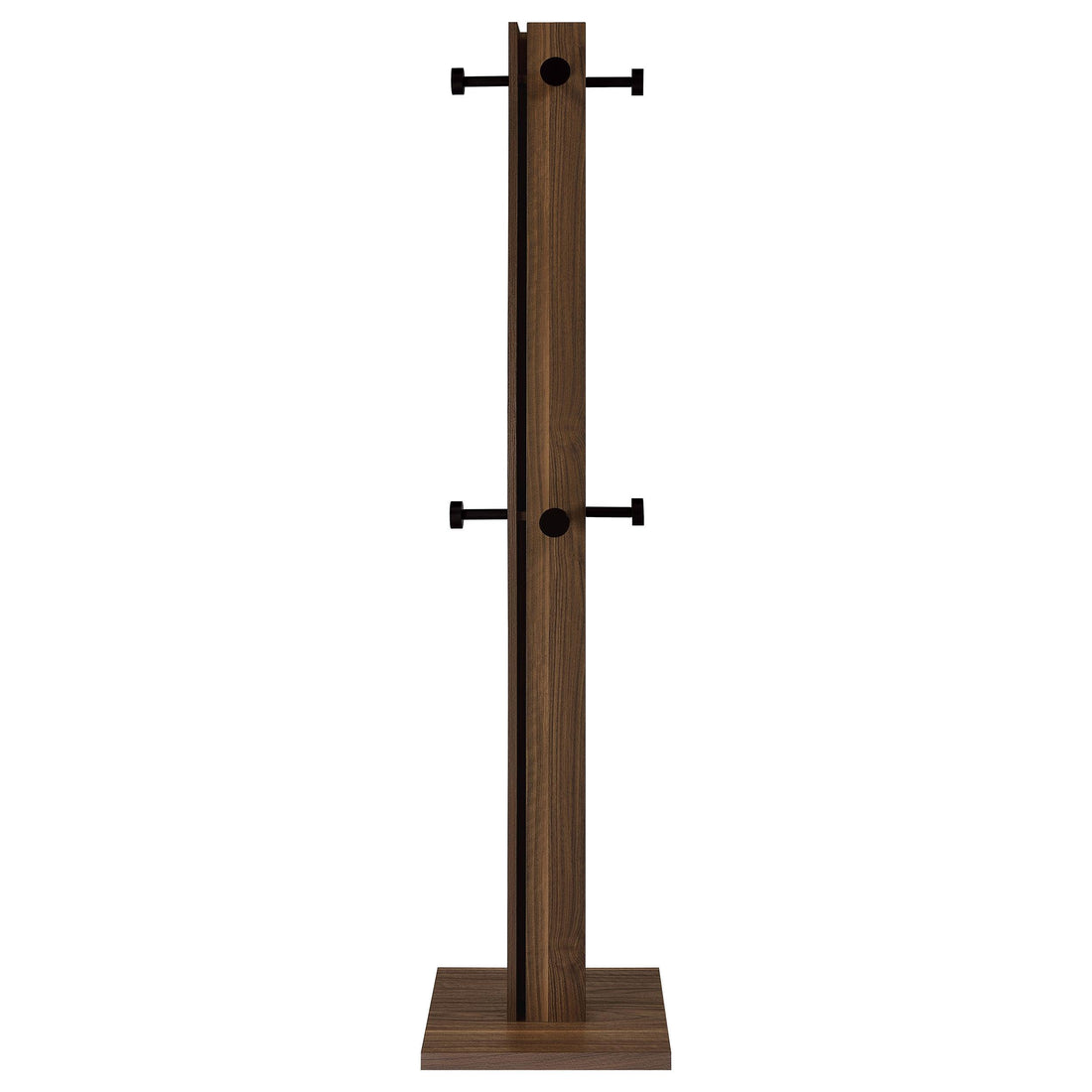  Coaster Furniture Rikkie 983281 Engineered Wood Coat Rack - Walnut IMAGE 1